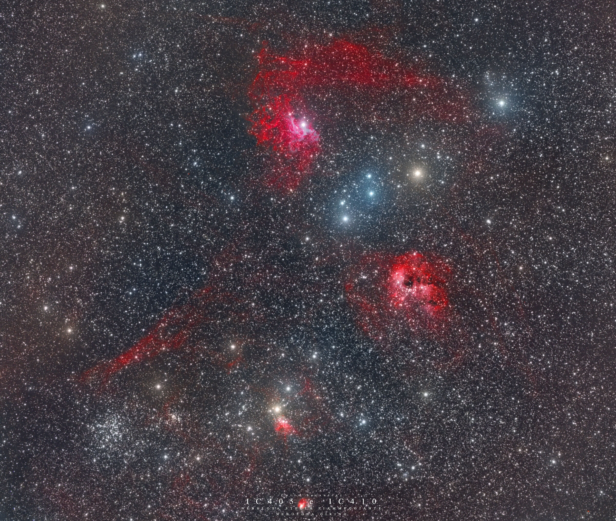 Nebulosa Stella Fiammeggiante e Nebulosa Girino