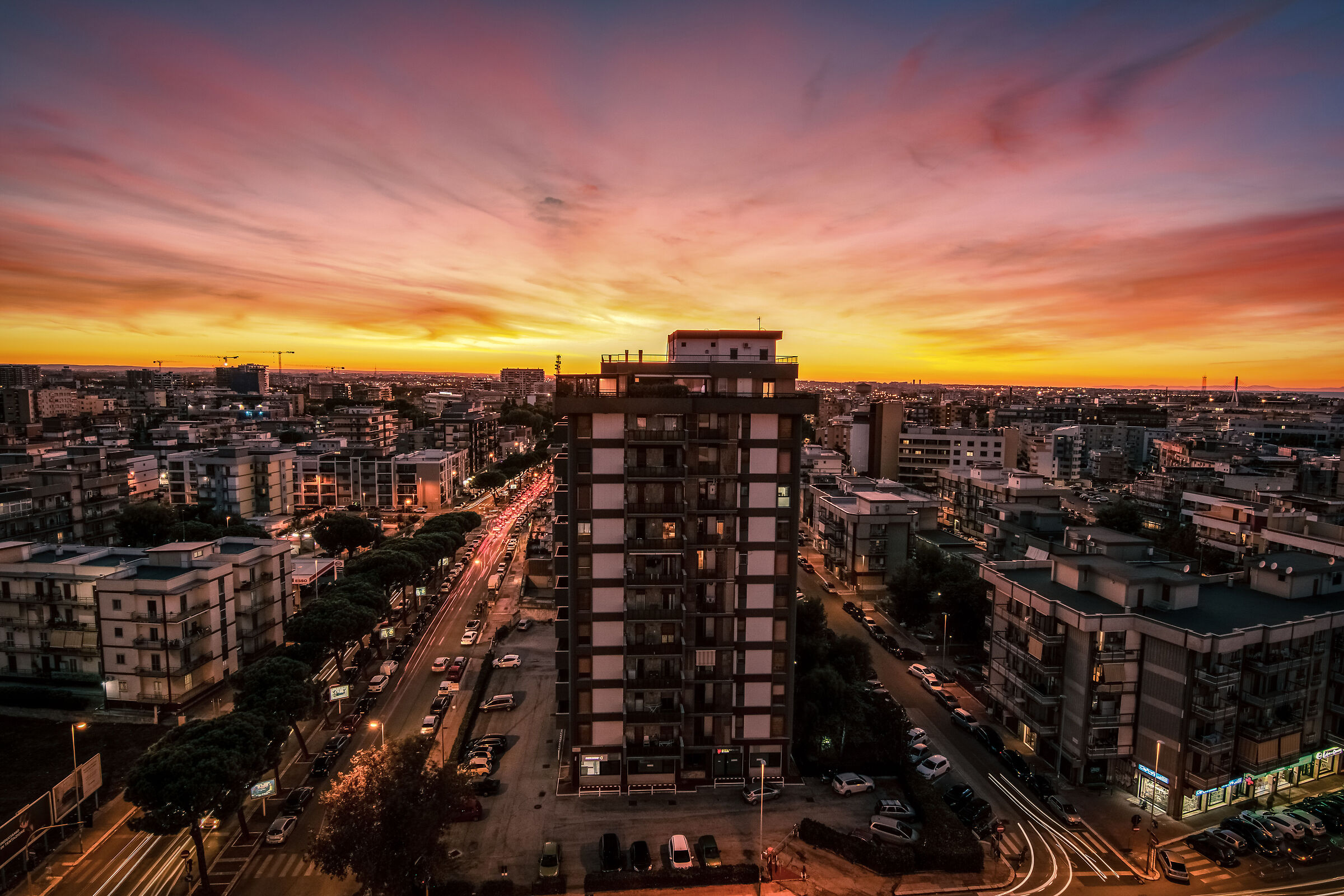 Tramonto autunnale a Bari