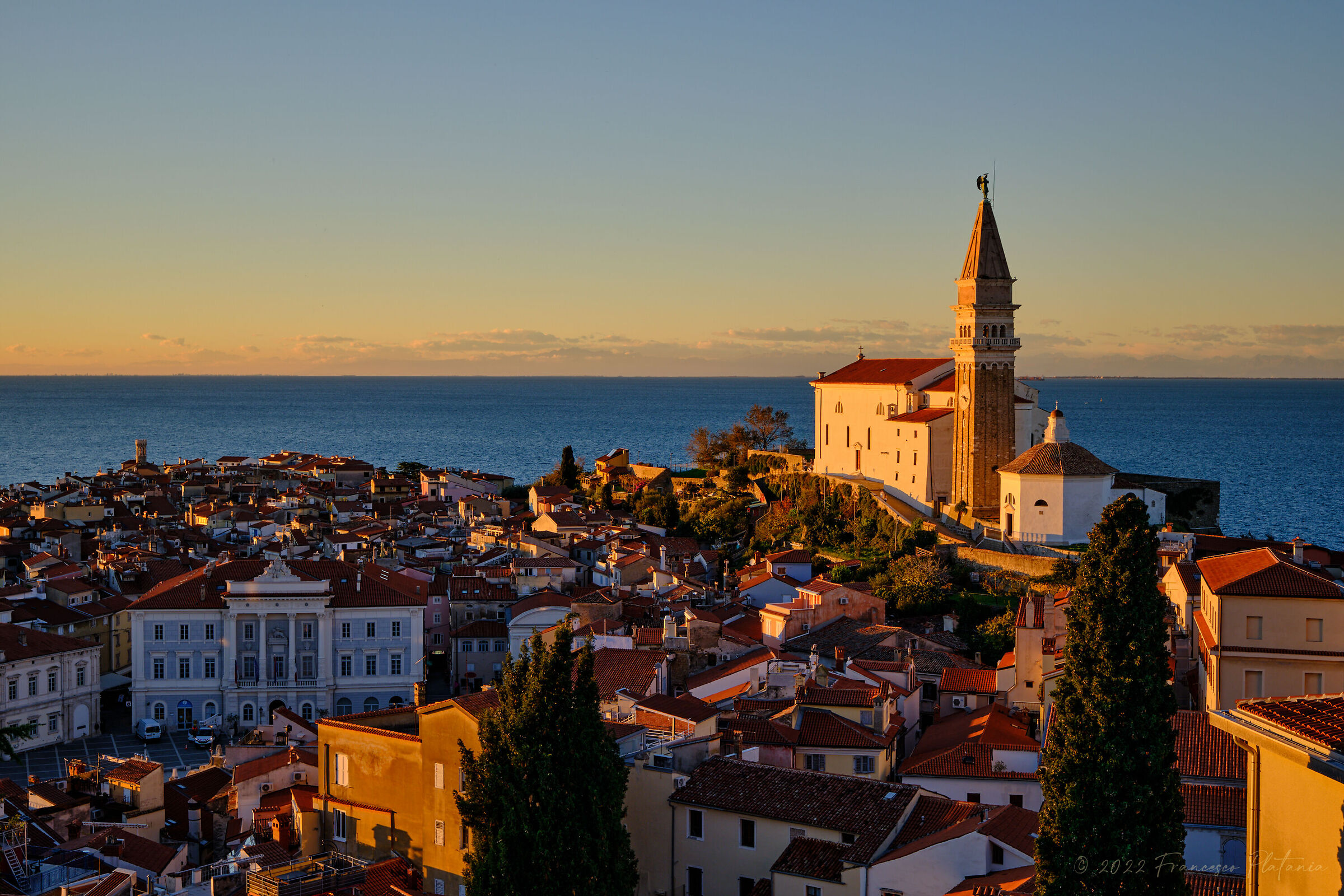 Piran autumn sunset