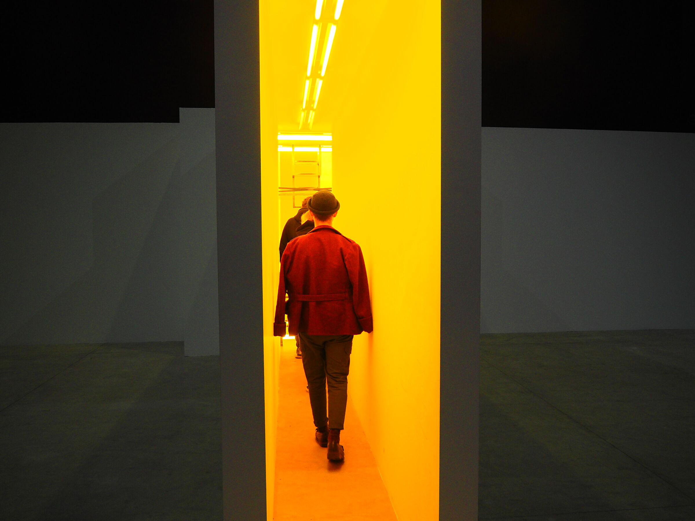 Bruce Nauman: Neons Corridors Rooms: giallo
