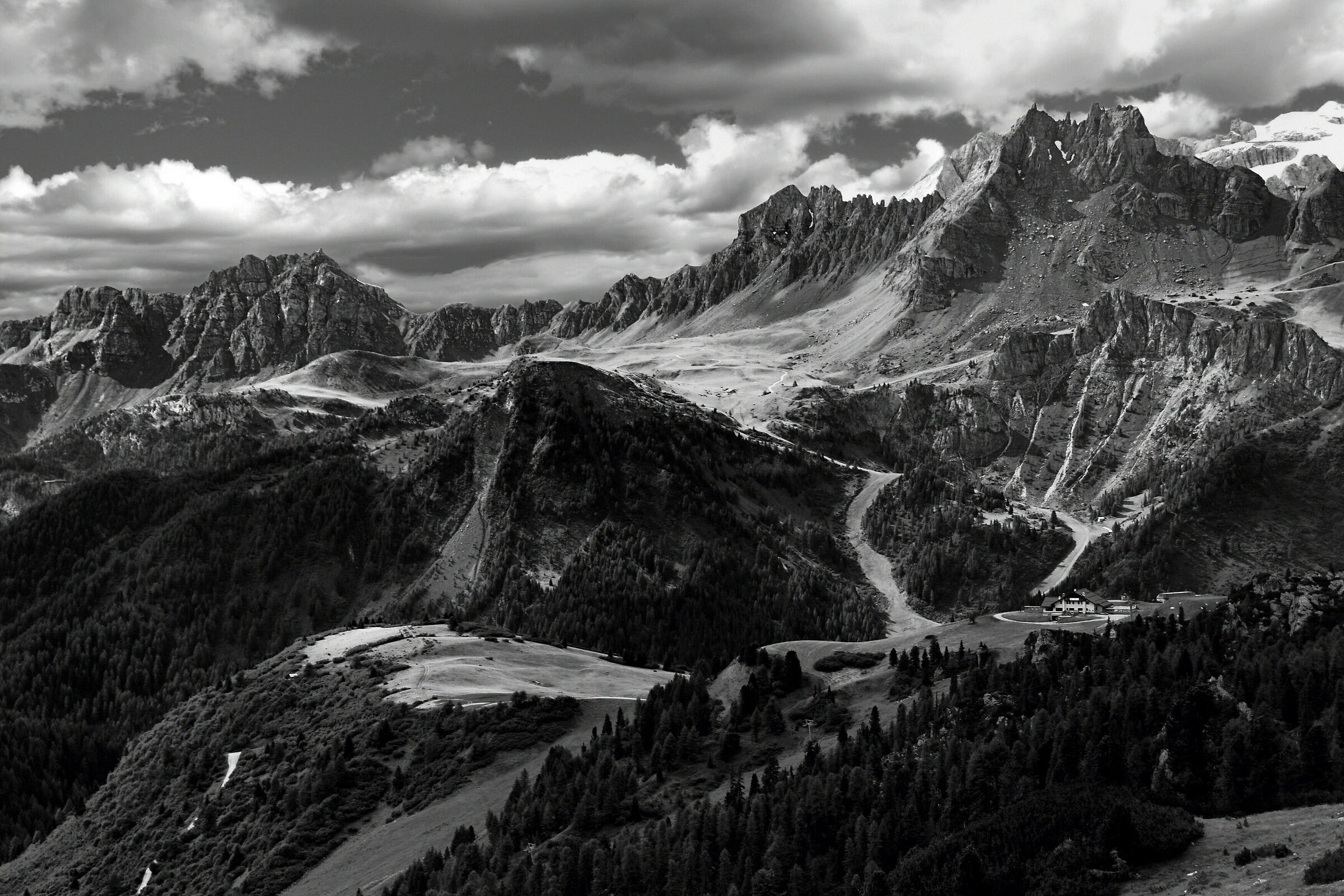 At the foot of the Marmolada...