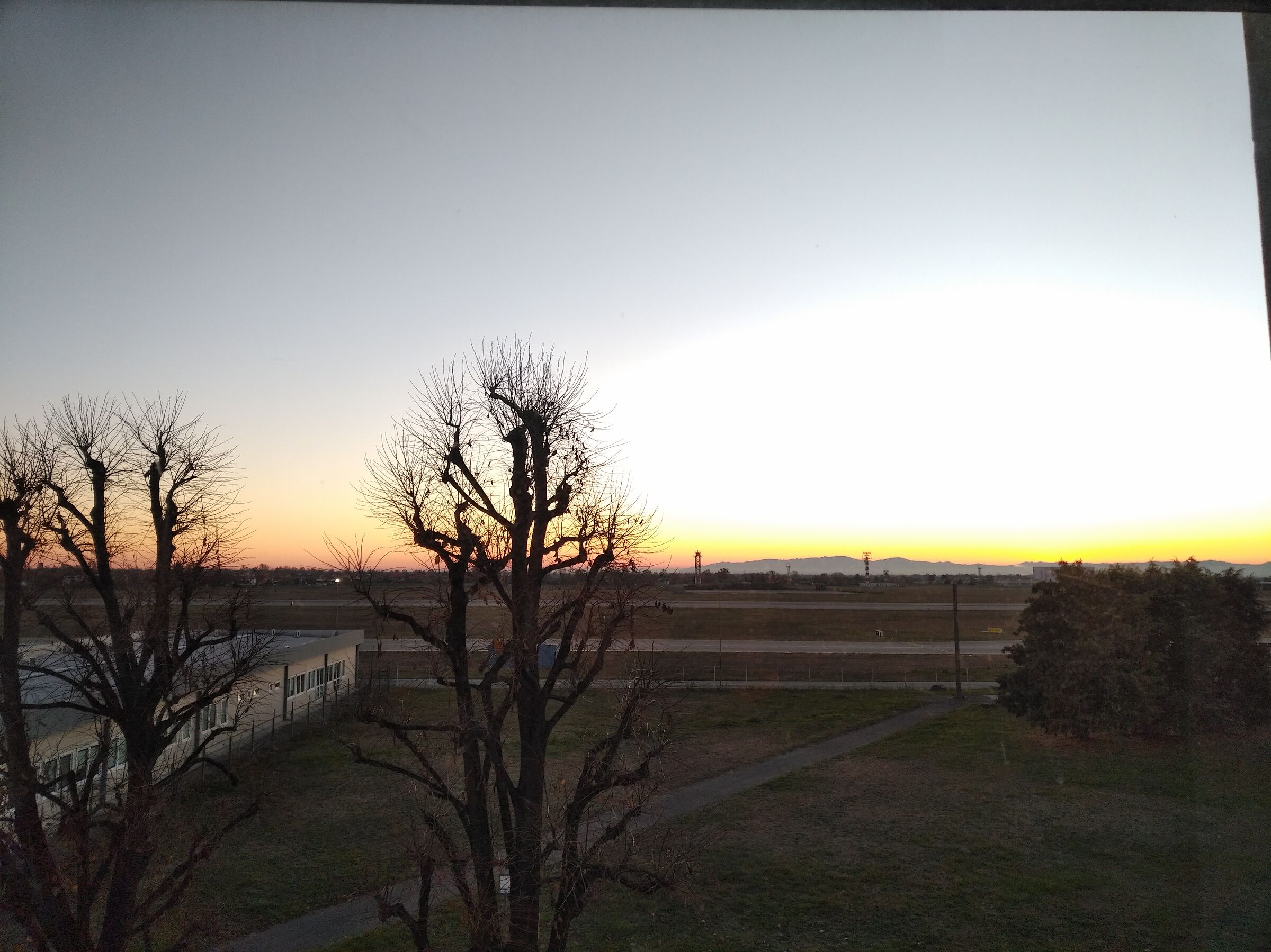 Sunrise in the office...