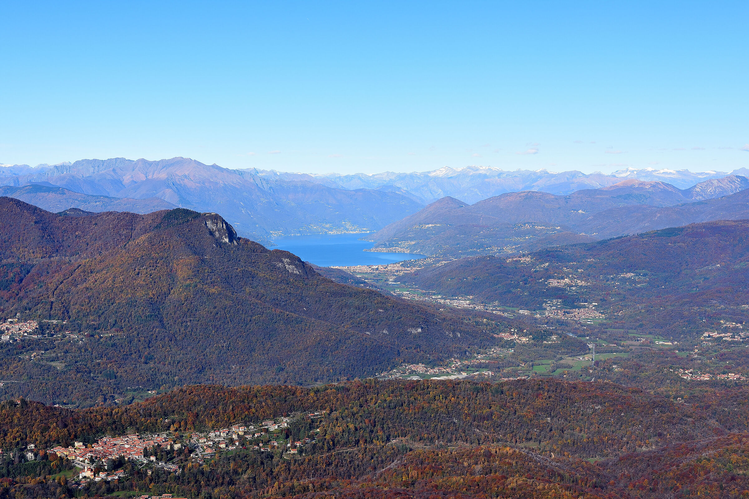 Panoramica dall'osservatorio astronomico di Varese