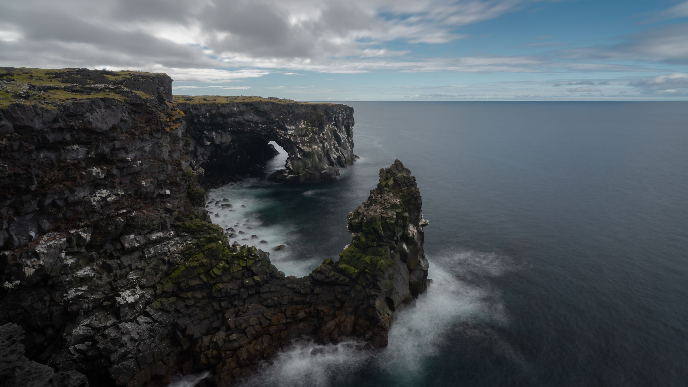 cliffs in the park of Snaefellsjokull
