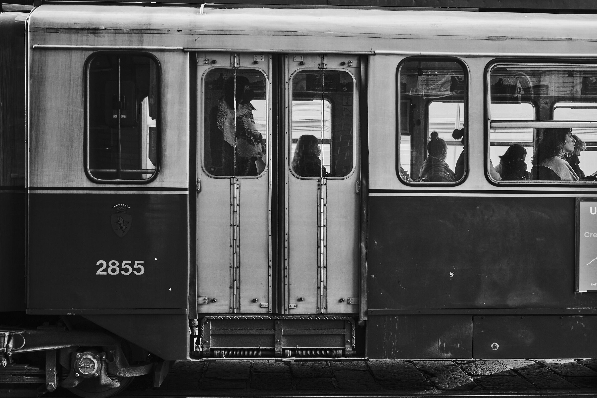 In the tram