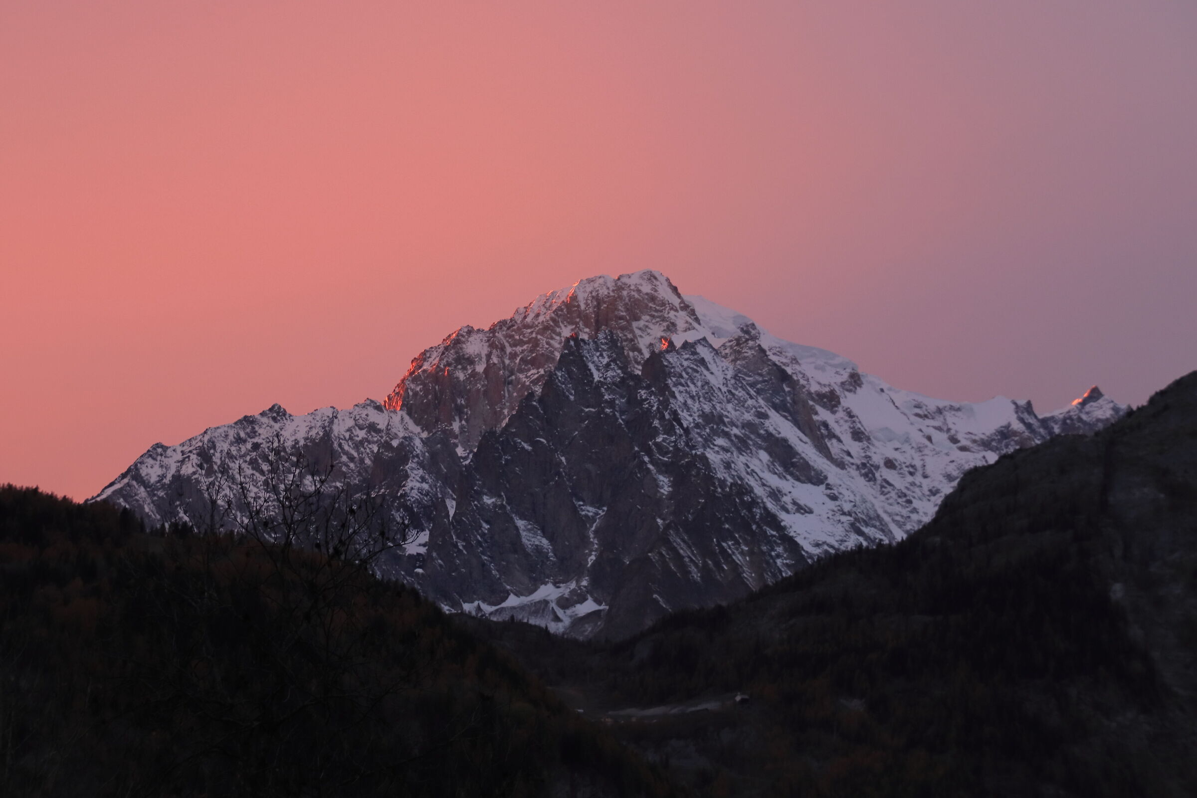 Monte Bianco Golden hour