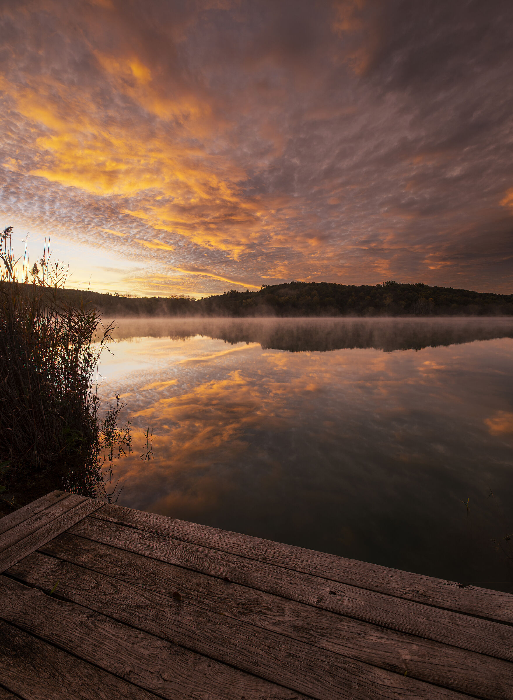 Sunrise at Lake Accesa