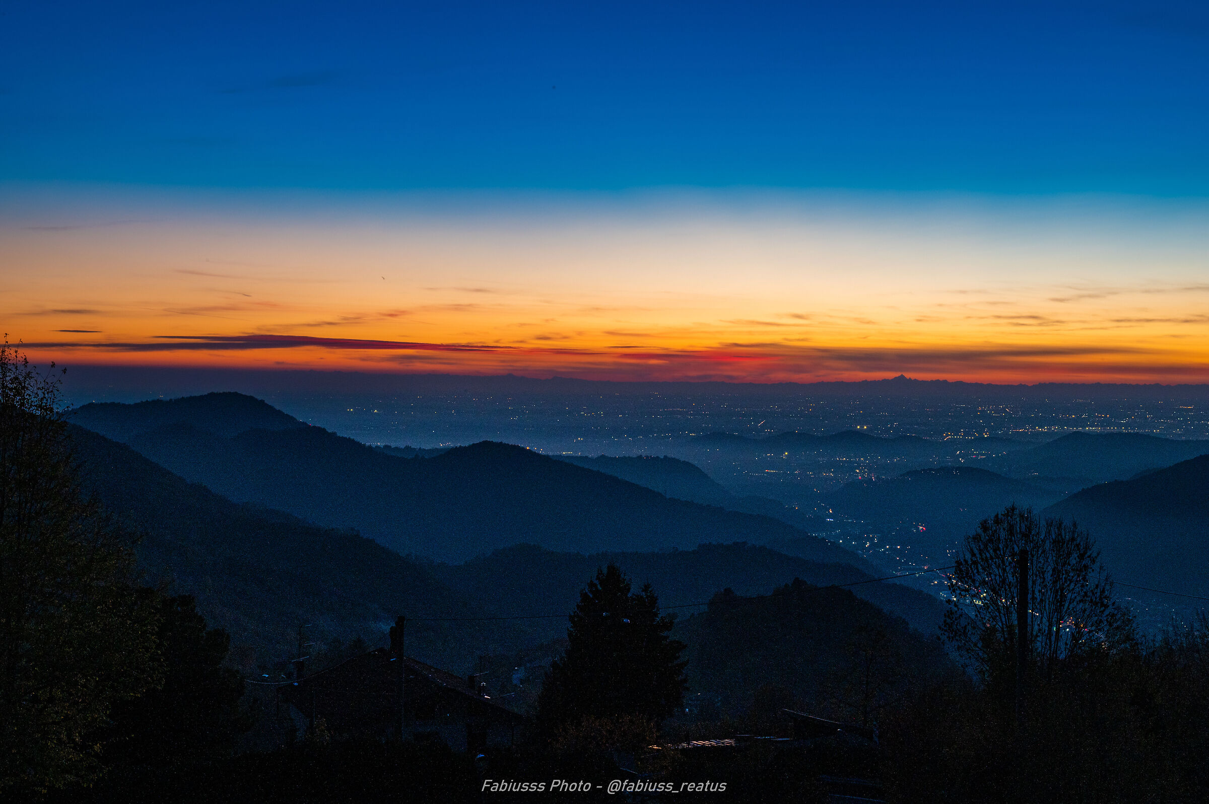 Sunset at Passo Colli di S. Fermo