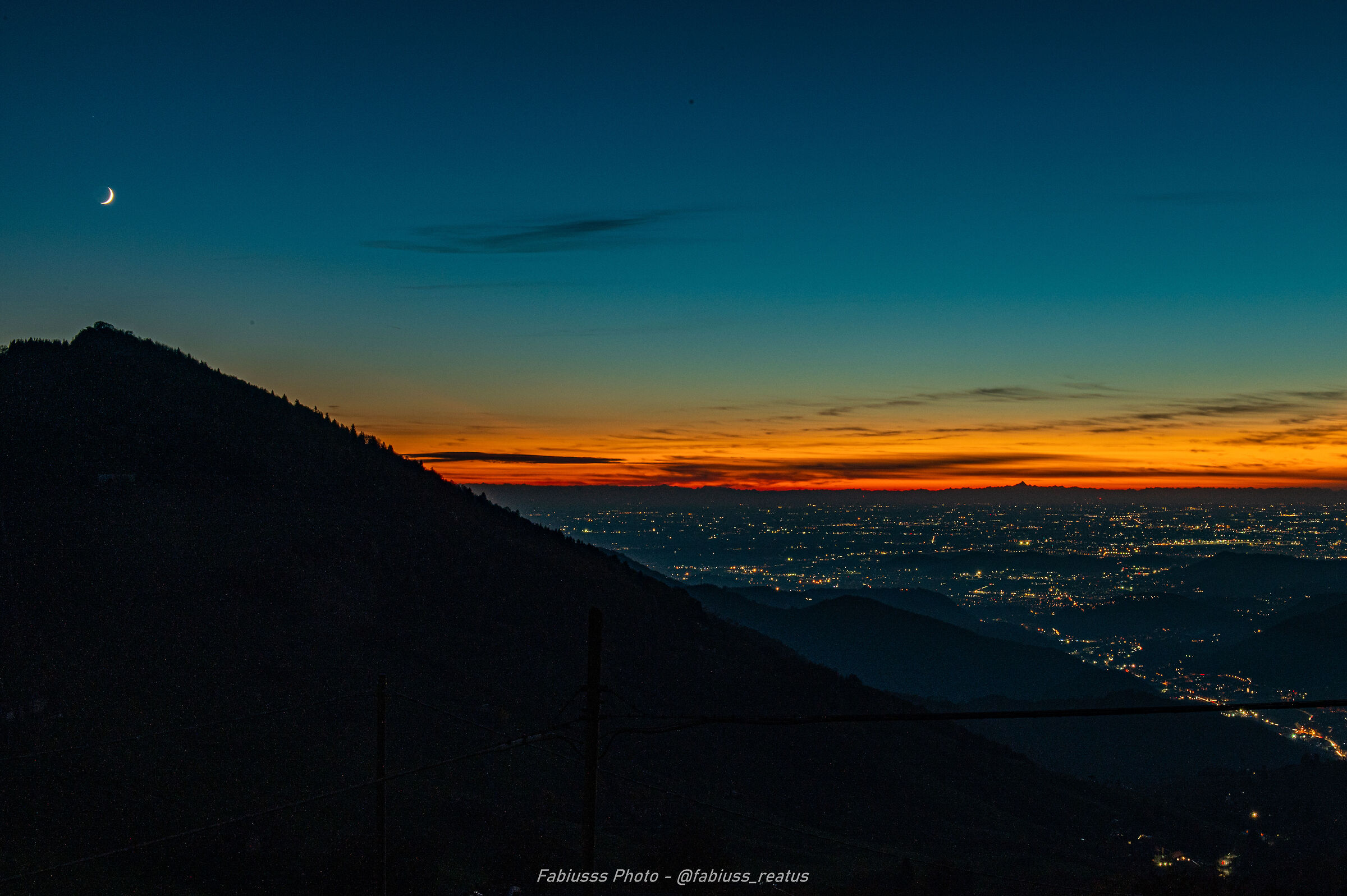 Sunset at Passo Colli di S. Fermo