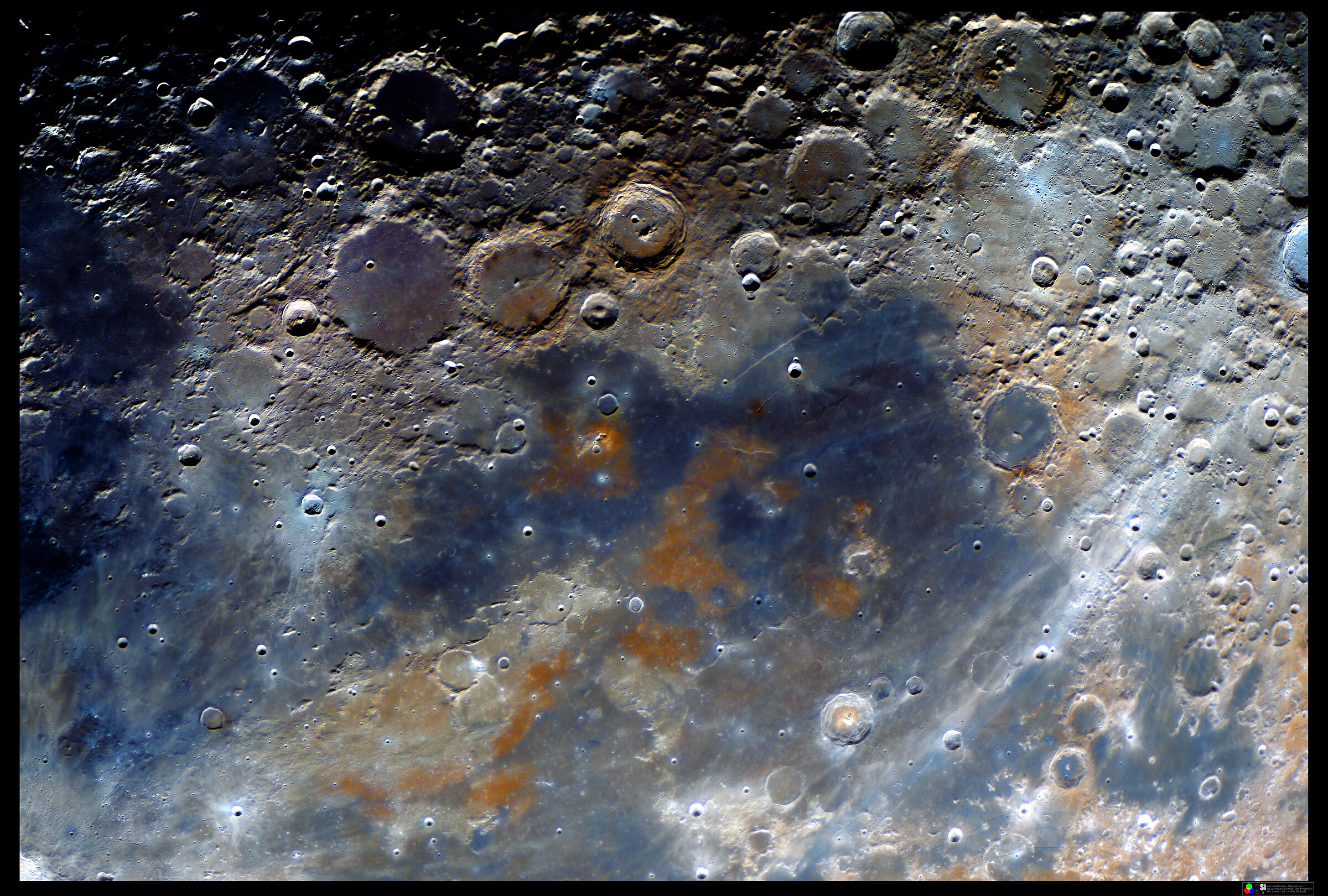 Ptolemaeus-Nubium area in selenochromatic style