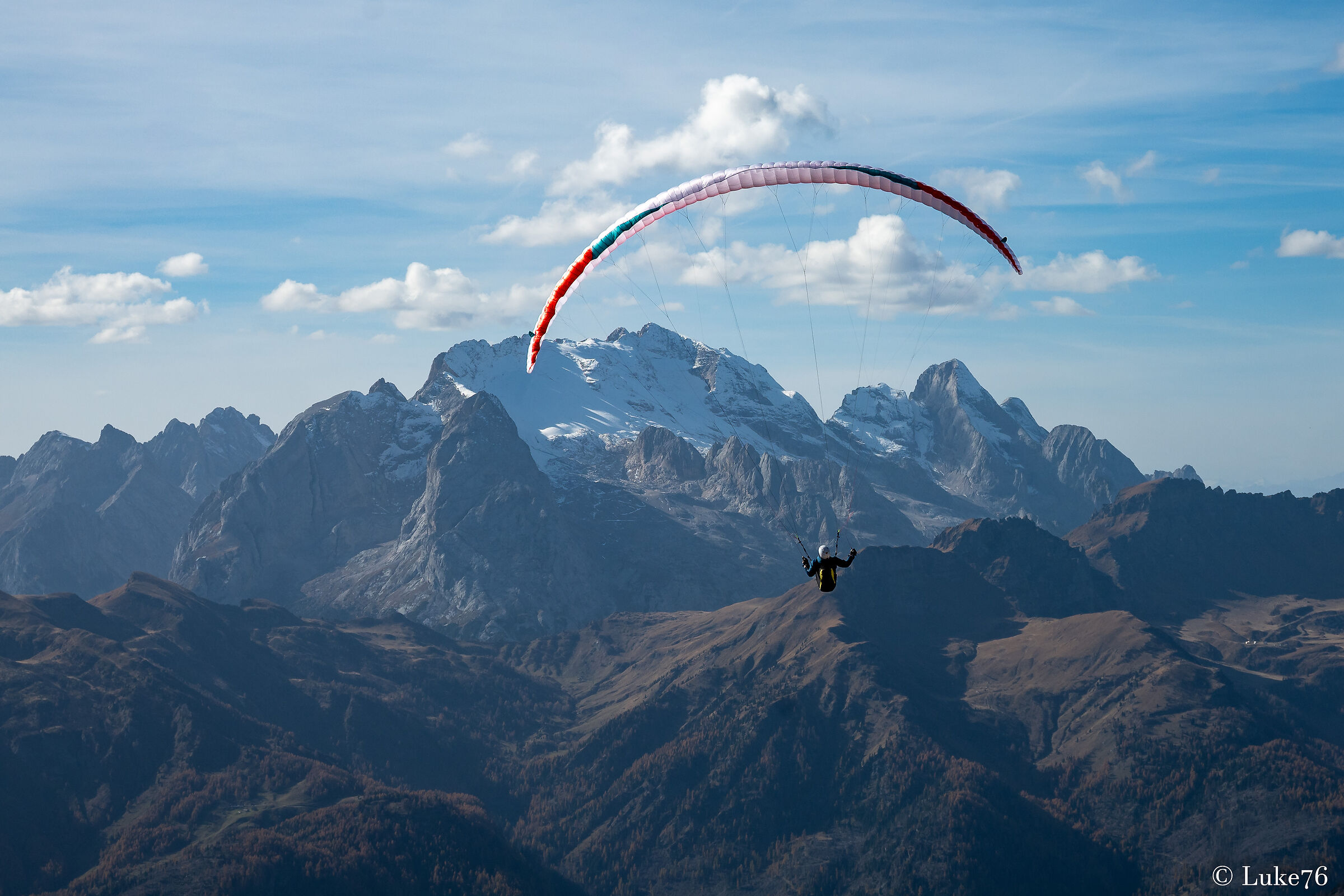 Flying to the Queen of the Dolomites