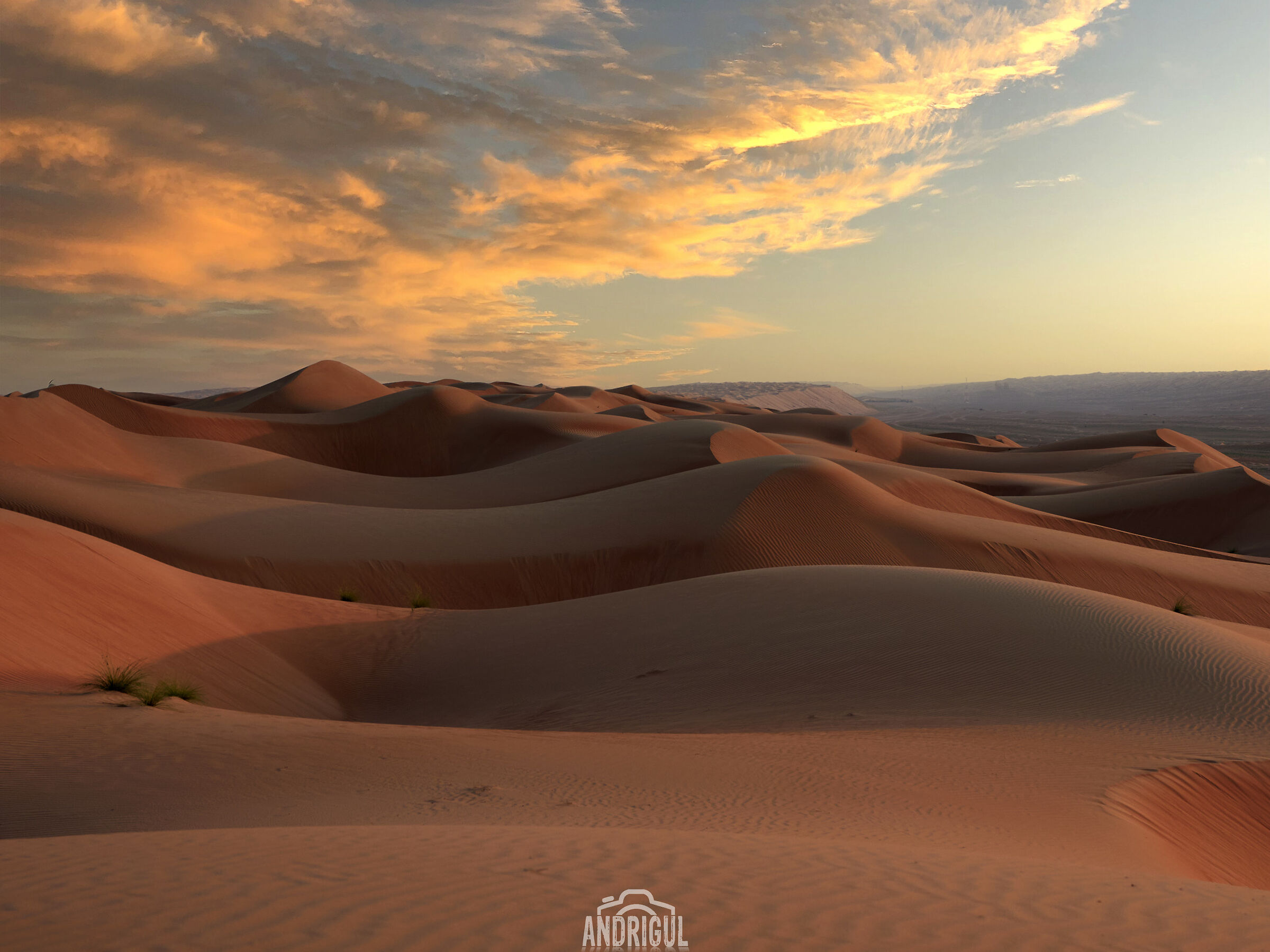 Sunset in Wahiba Sands