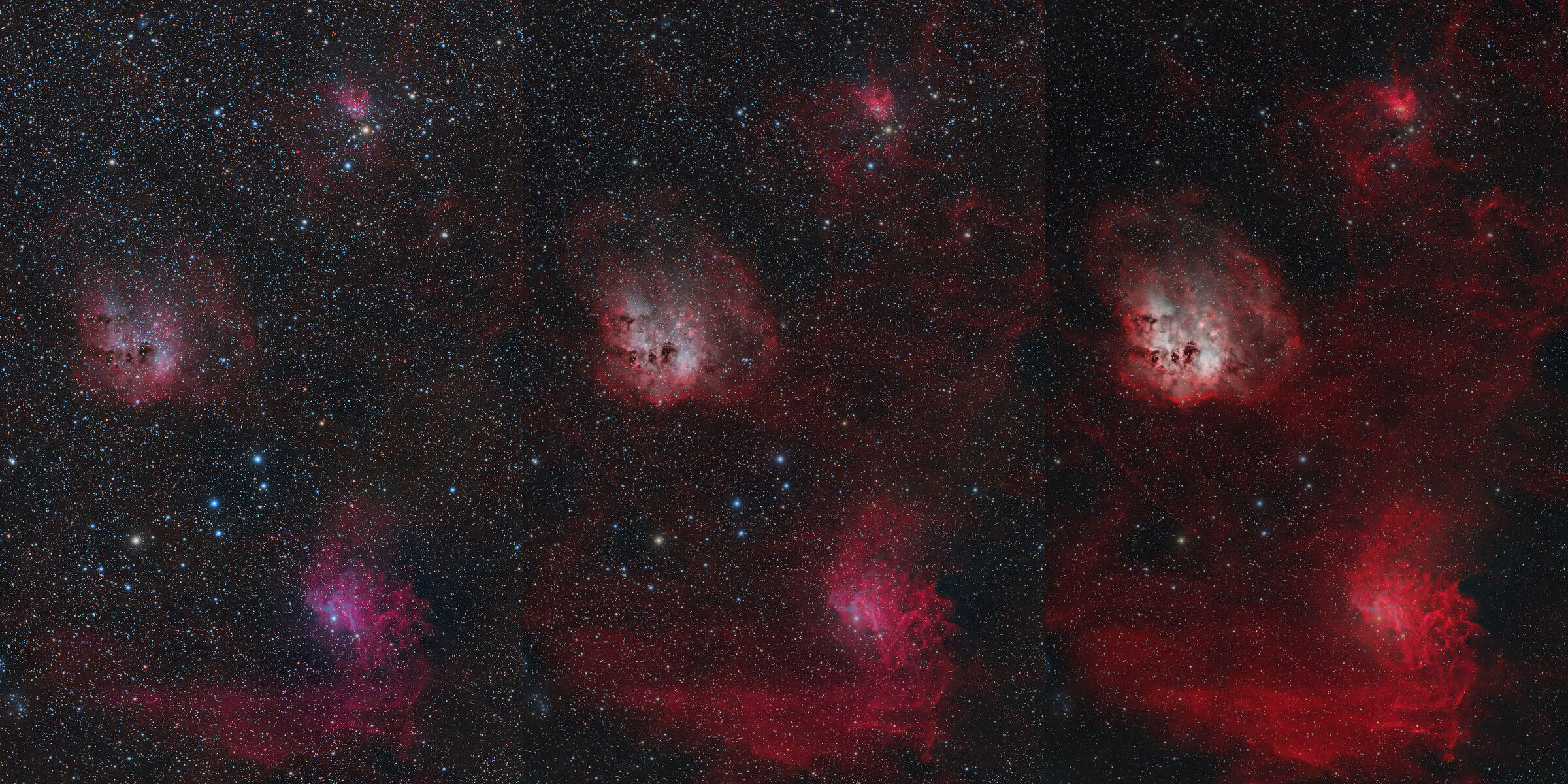 Stella Fiammeggiante, Girini e Ragno da RGB a HOO