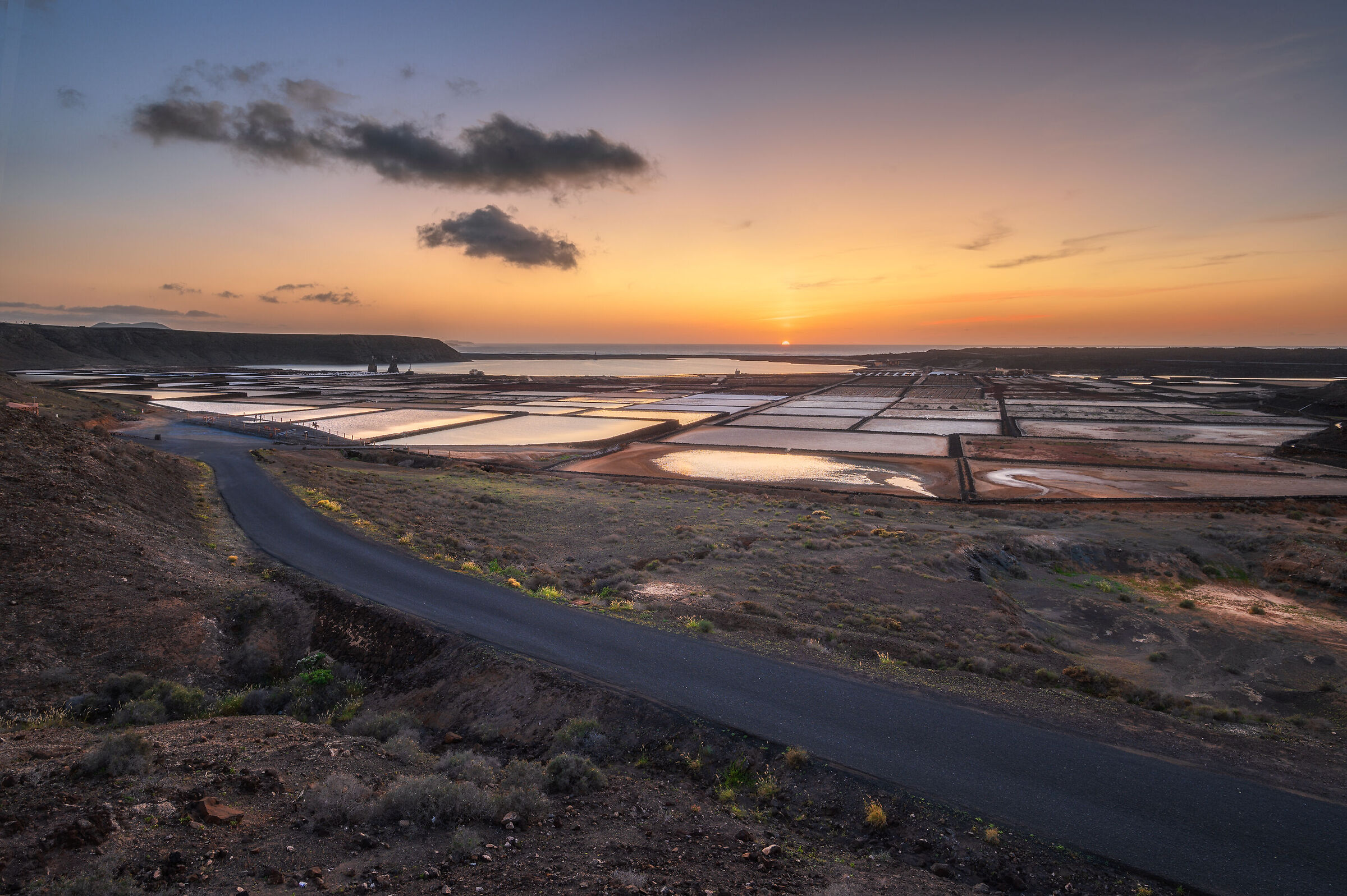 Tramonto alle saline