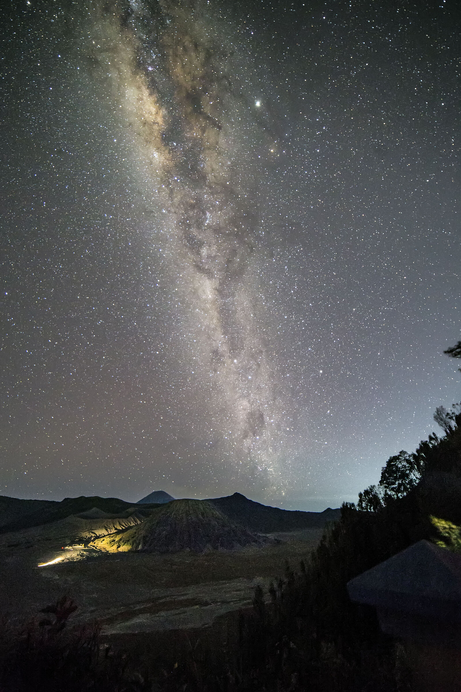 Mount Bromo by night
