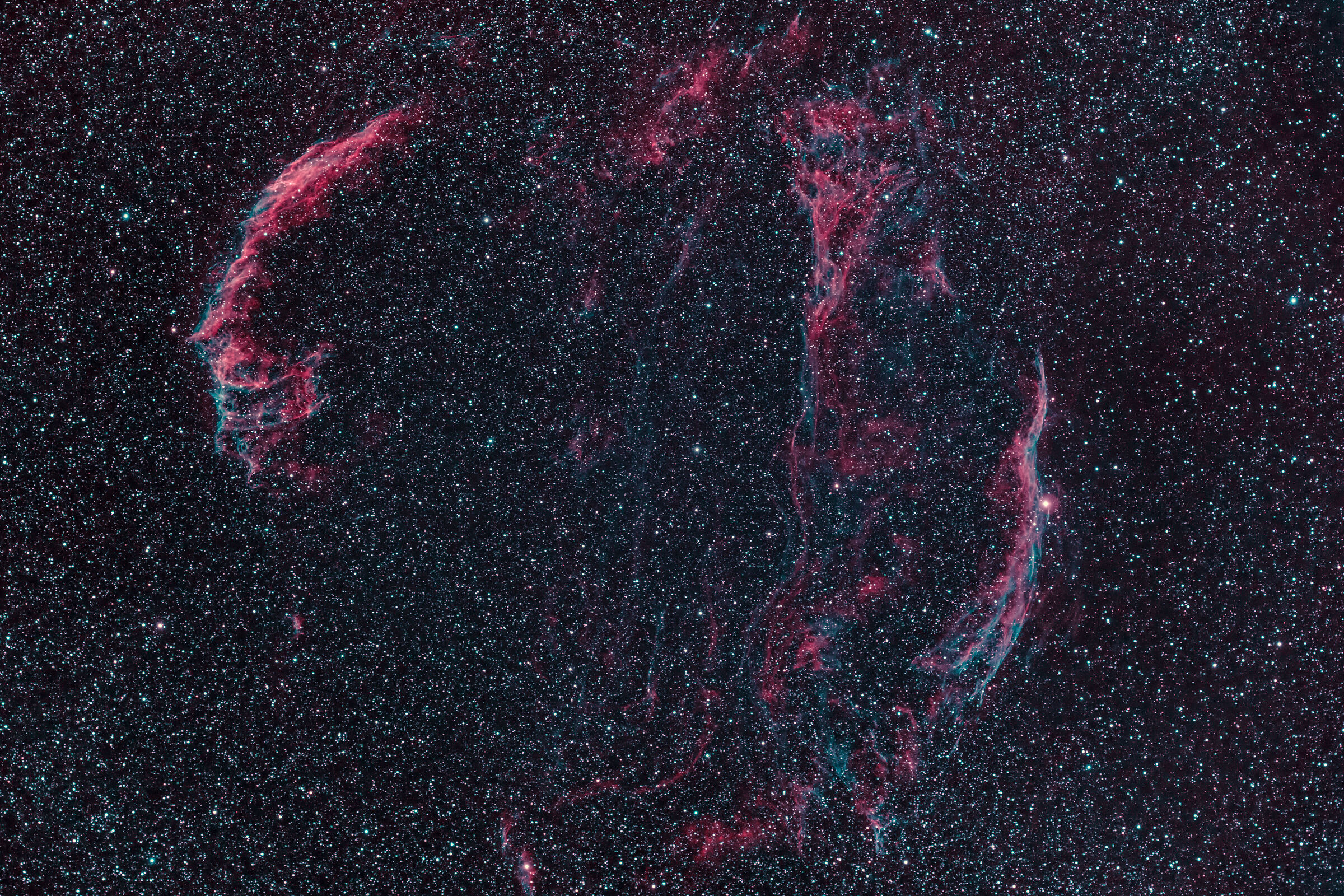 NGC6960 & 6992 Veil Complex Nebula (HO version)