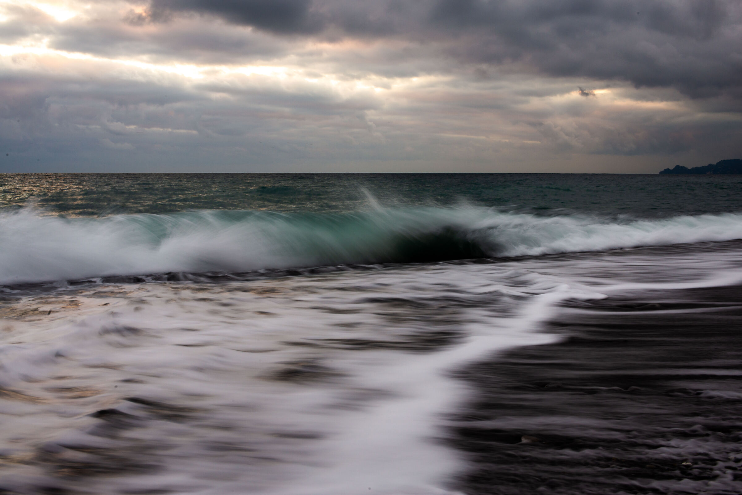 There where the sea glitters....