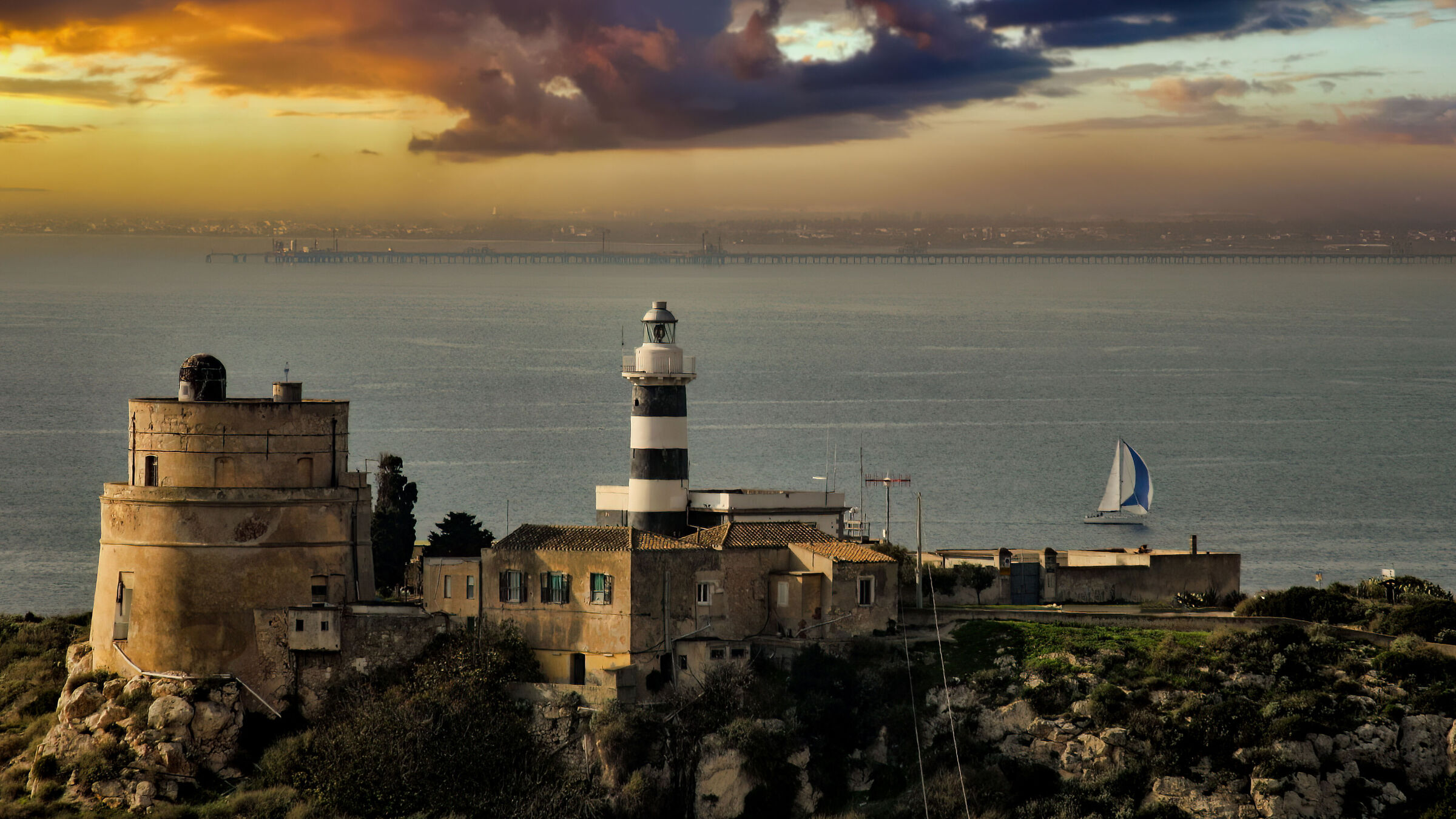 Lighthouse of Sant'Elia Cagliari Sardinia