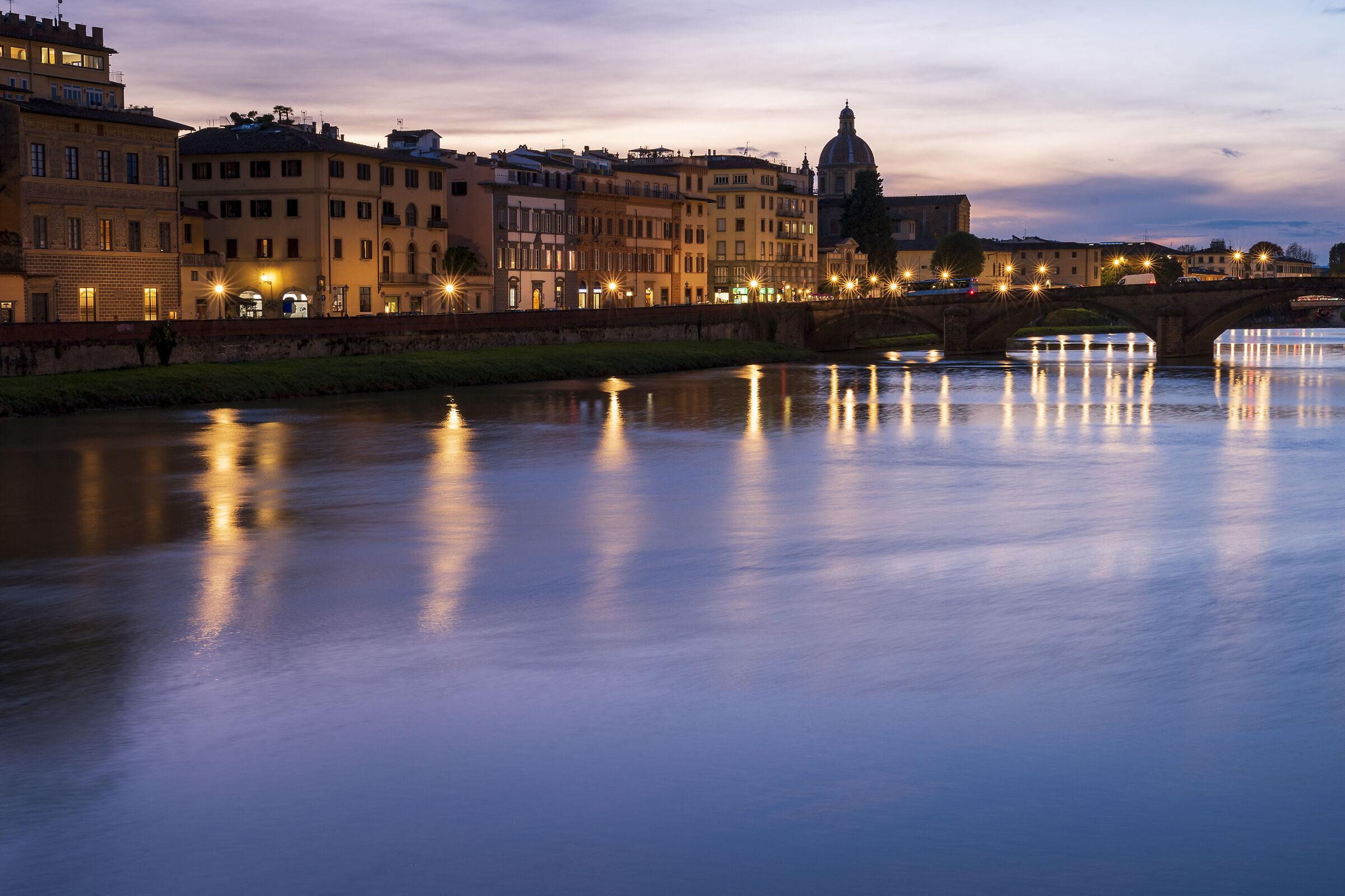 Tramonto sull'Arno