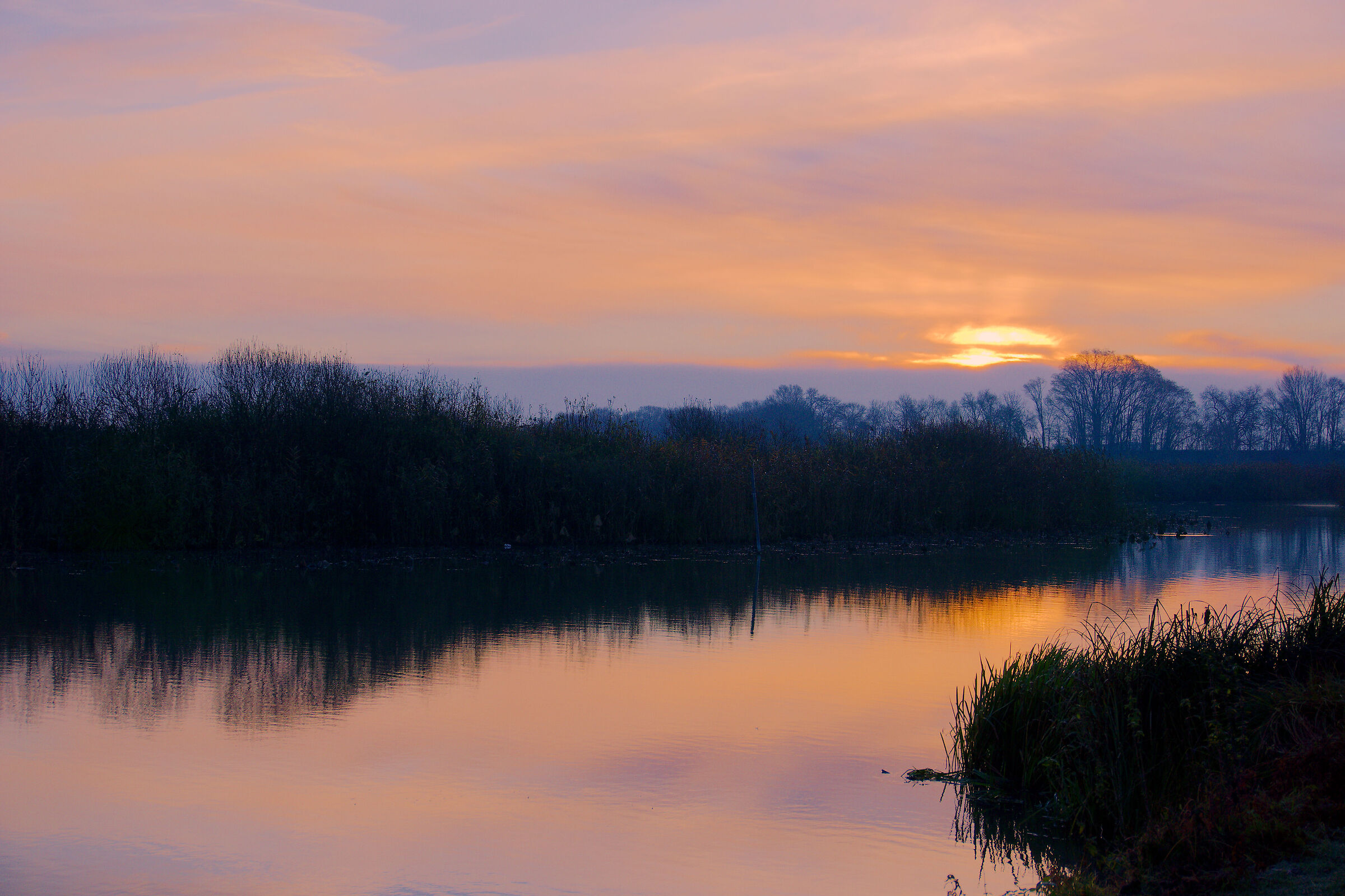 Sunrise on the Mincio