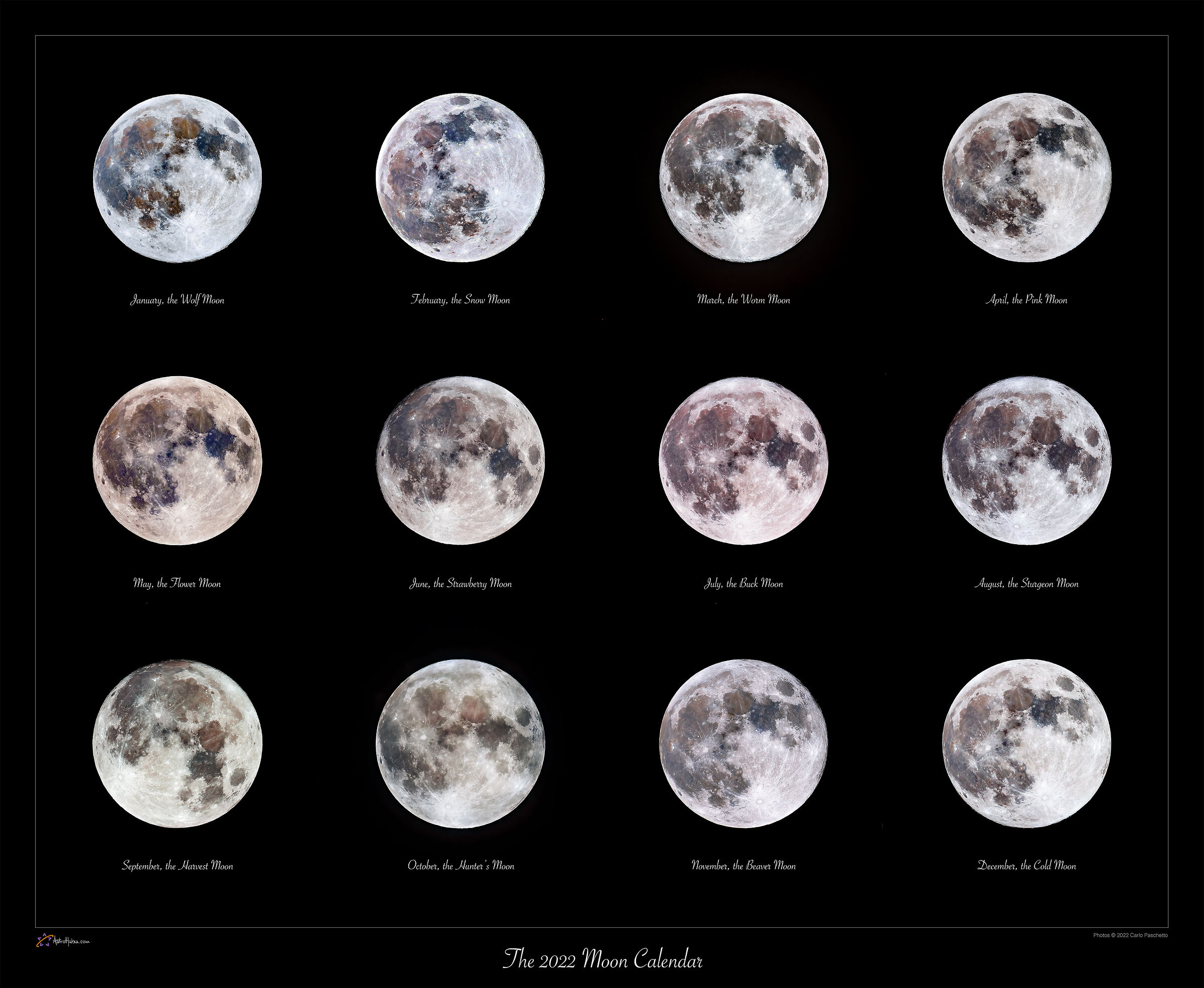The 2022 Moon Calendar
