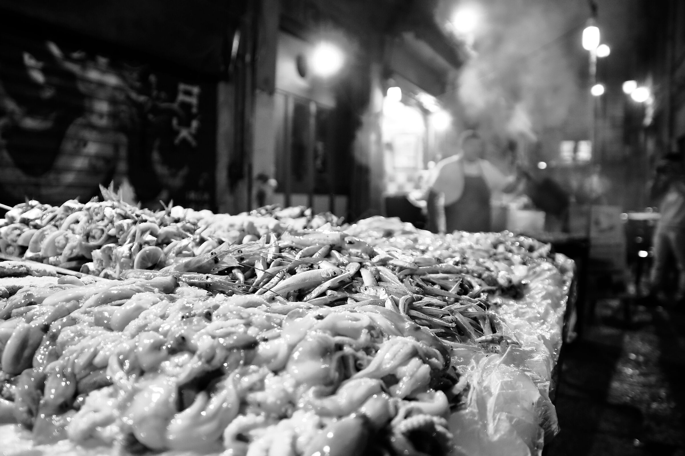 Al mercato ( Vucciria ) di Palermo