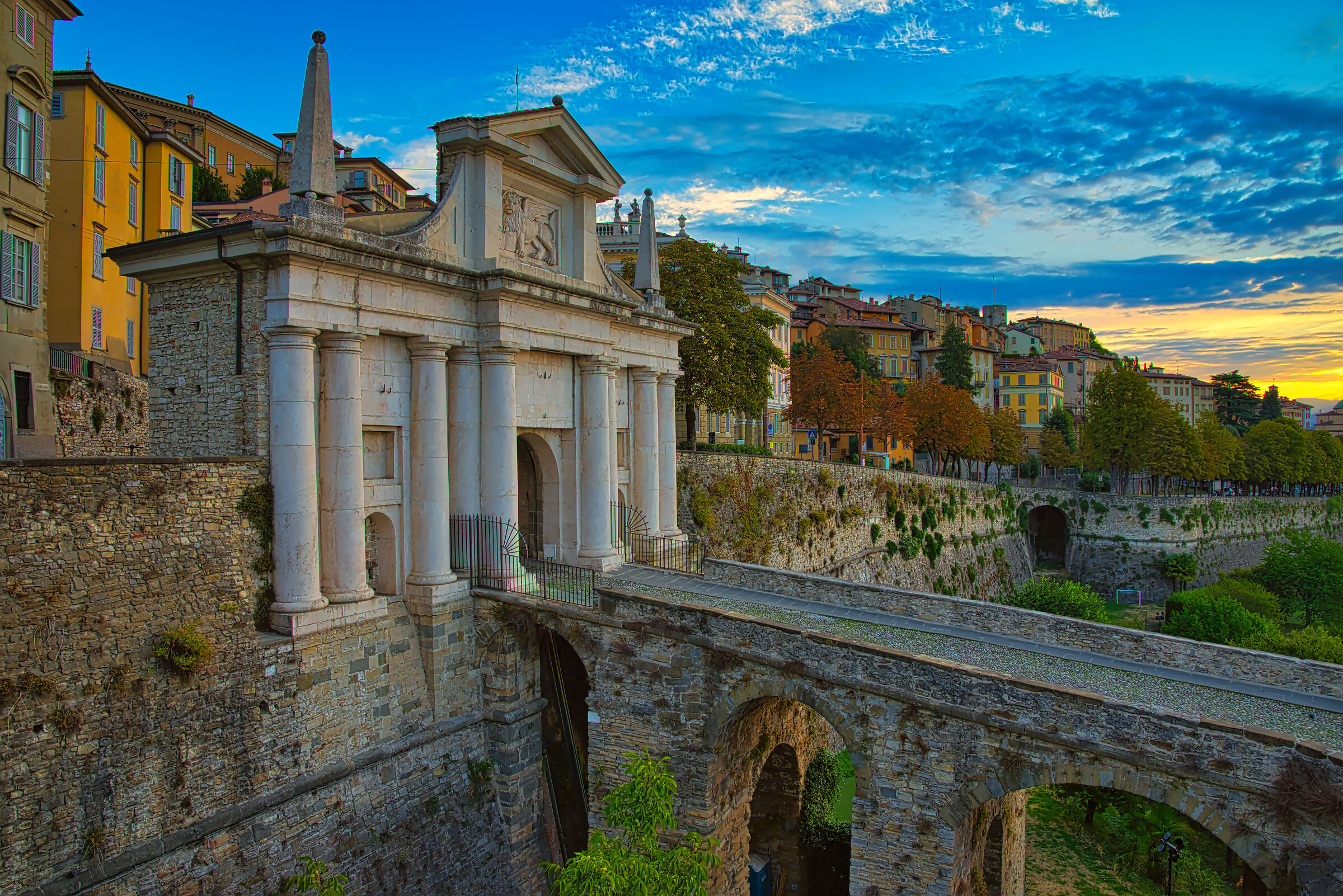 Bergamo.. Upper city.. San Giacomo Gate