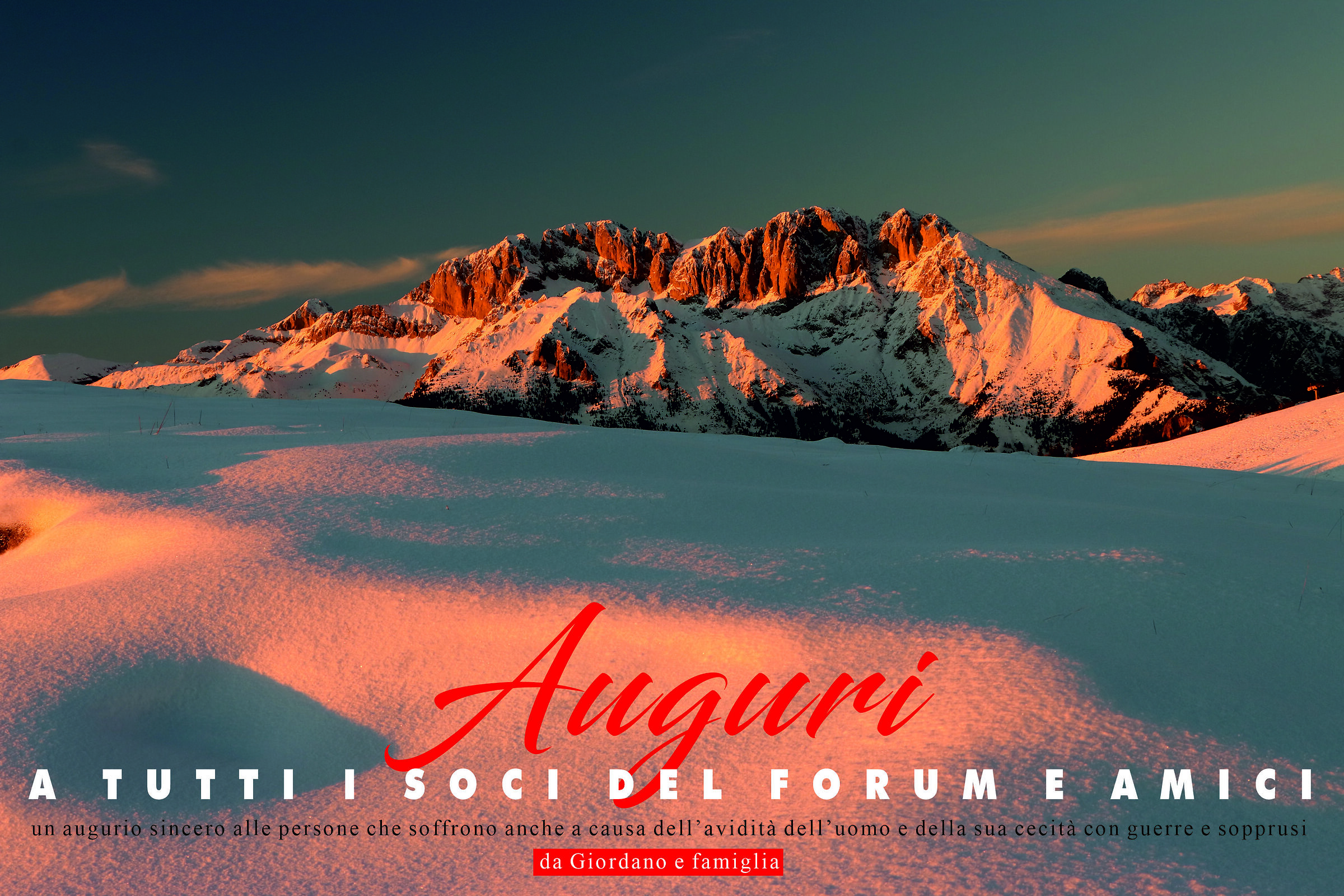 Best wishes for a more humane world