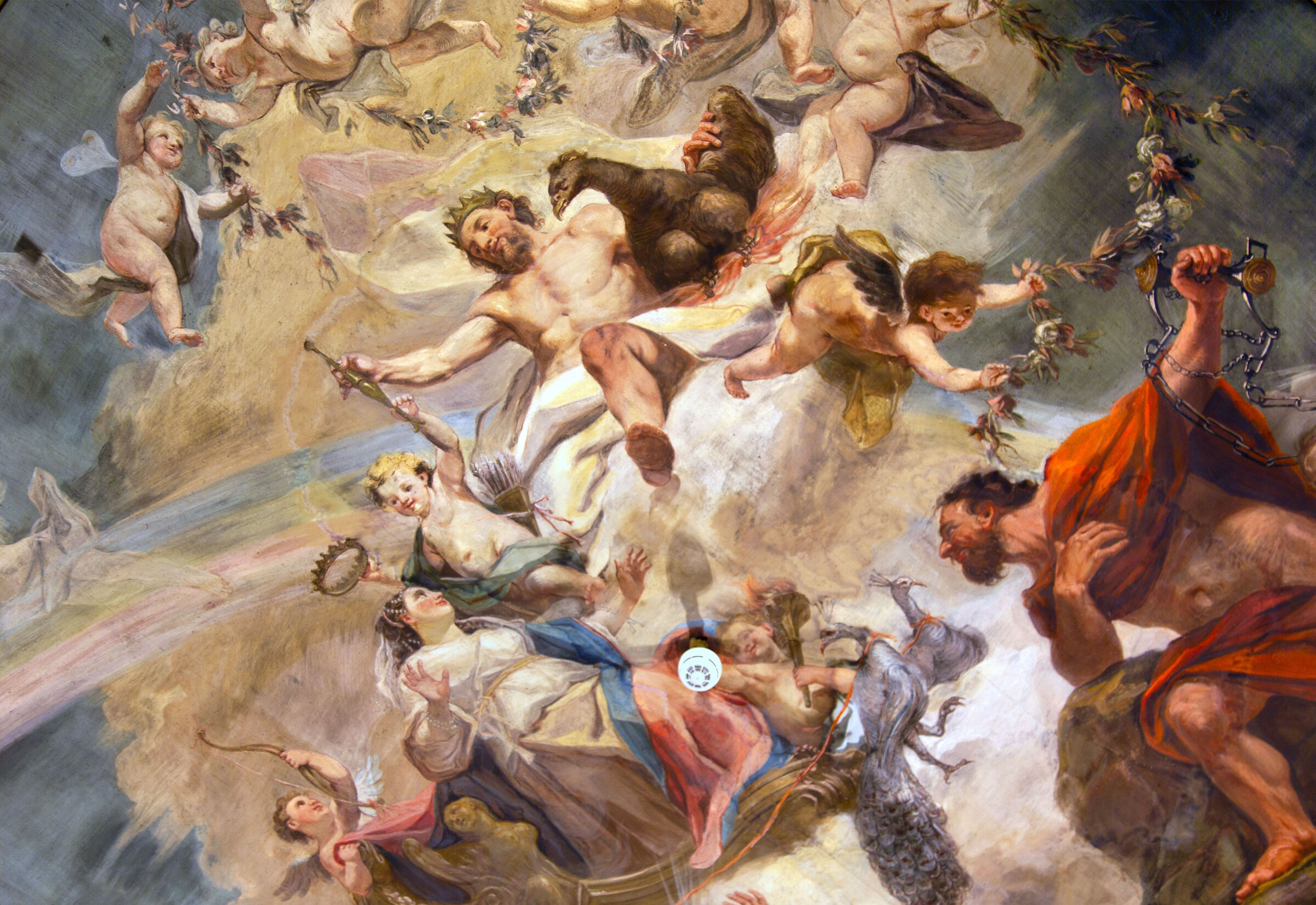 Detail of ceiling, with sensor