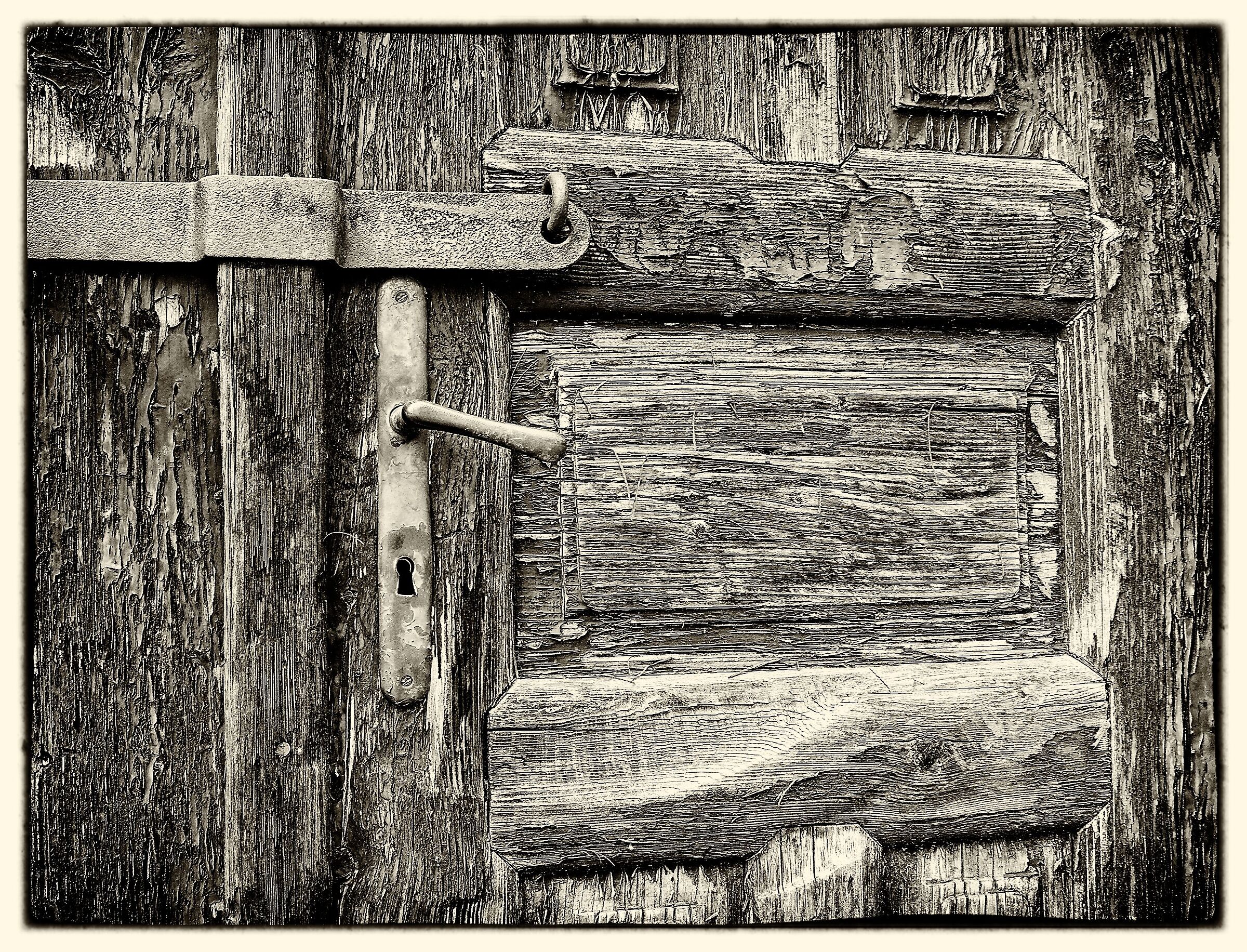 Door - black and white
