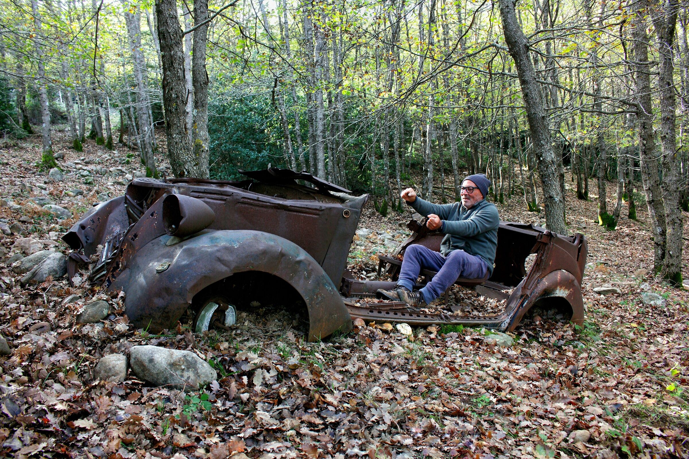 The car of the woods driven by the king of the mountain.