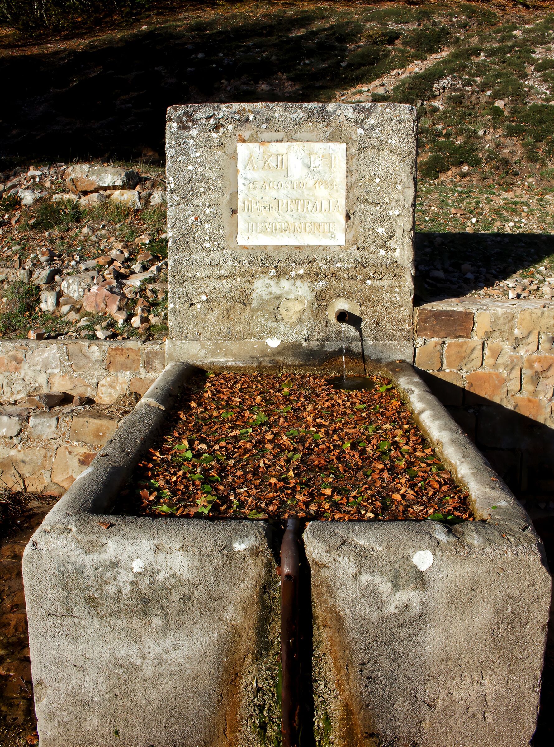 One of the highest fountains in Sicily, 1827 m