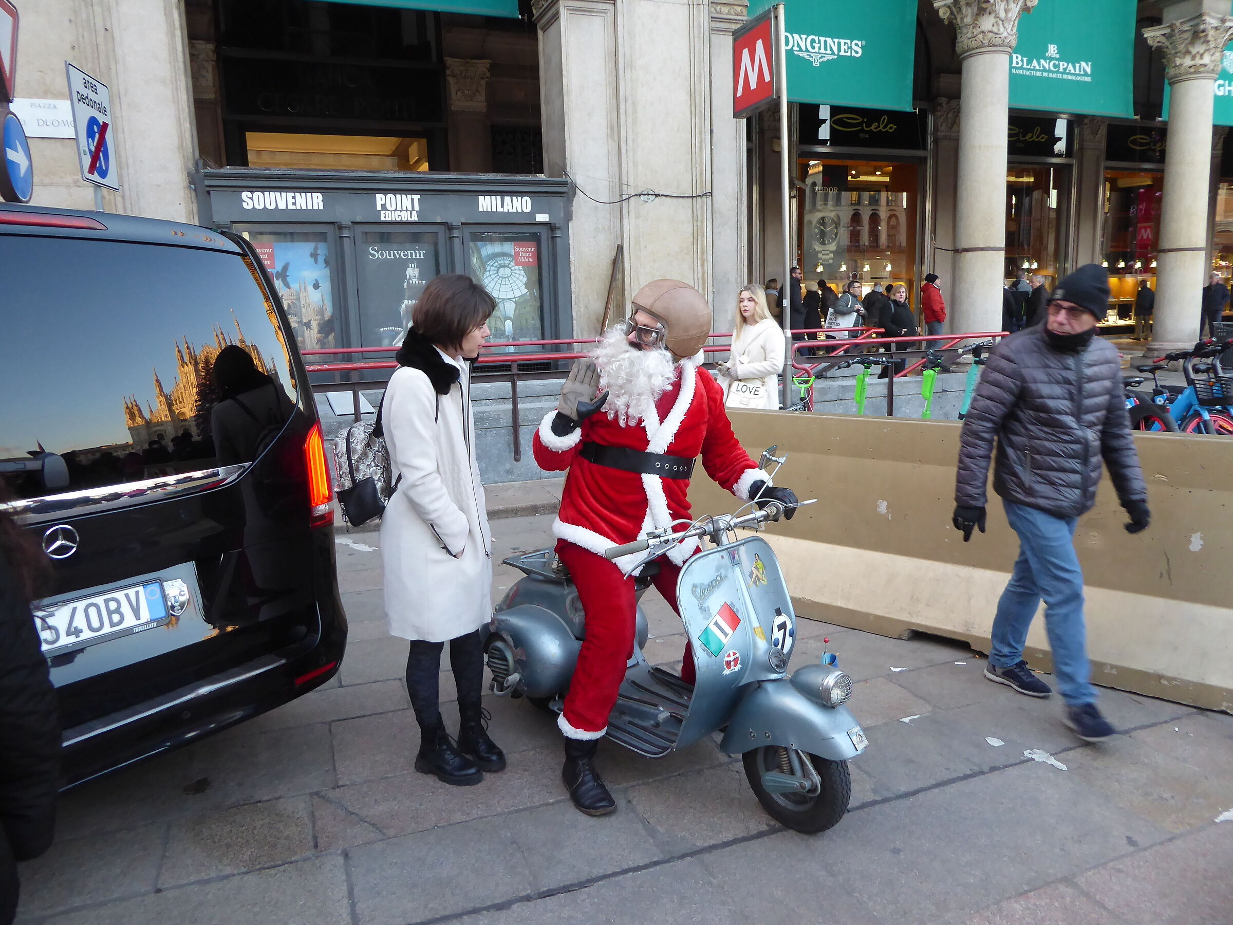 arrivato dalla Lapponia in vespa