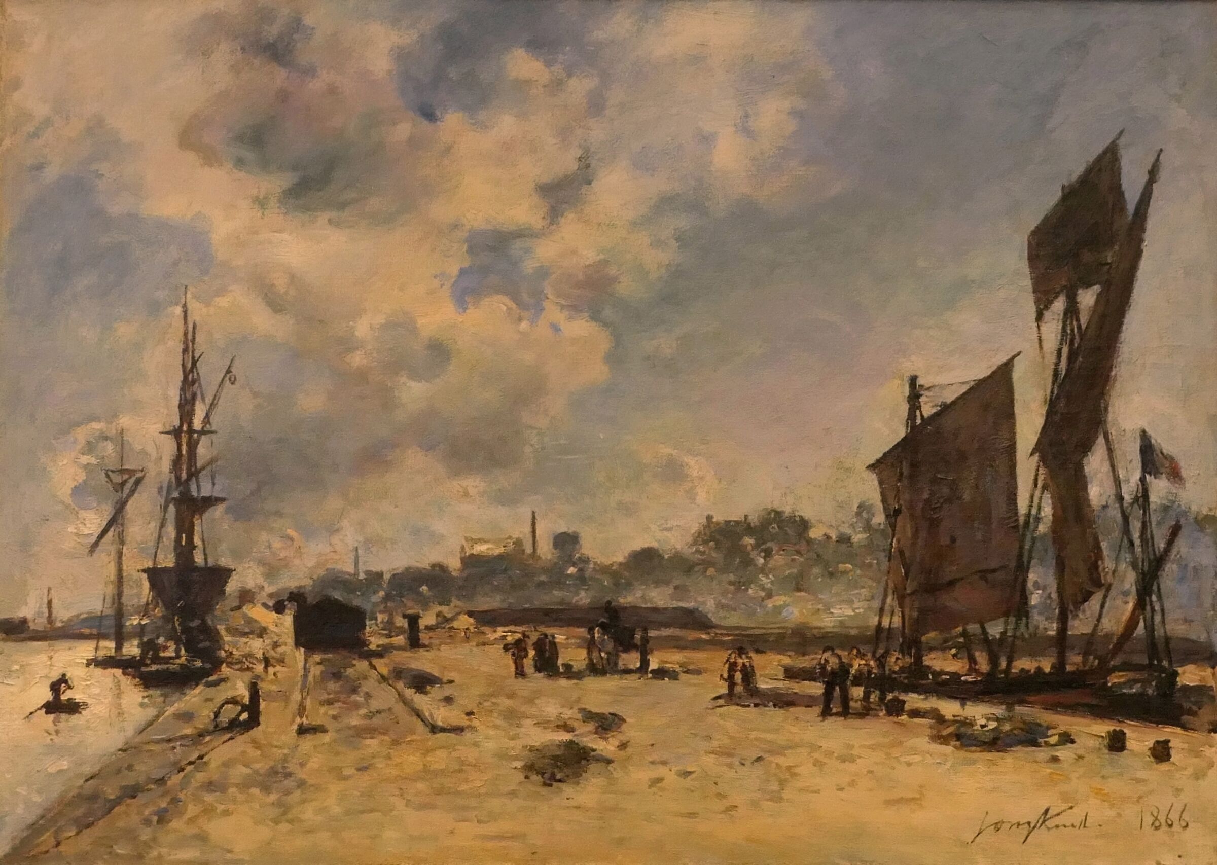 Jonkind "Bacino di Honfleur"  (1866)
