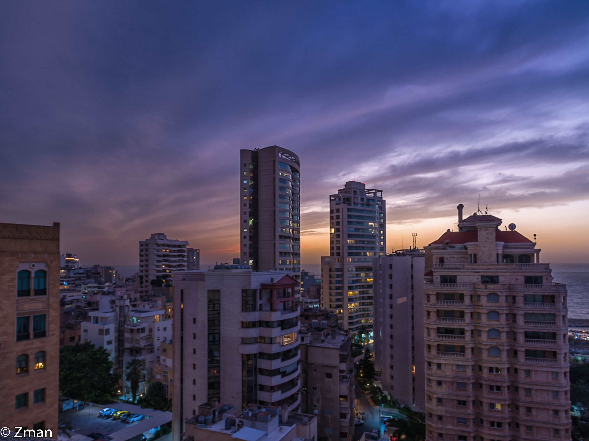 Beirut dopo il tramonto