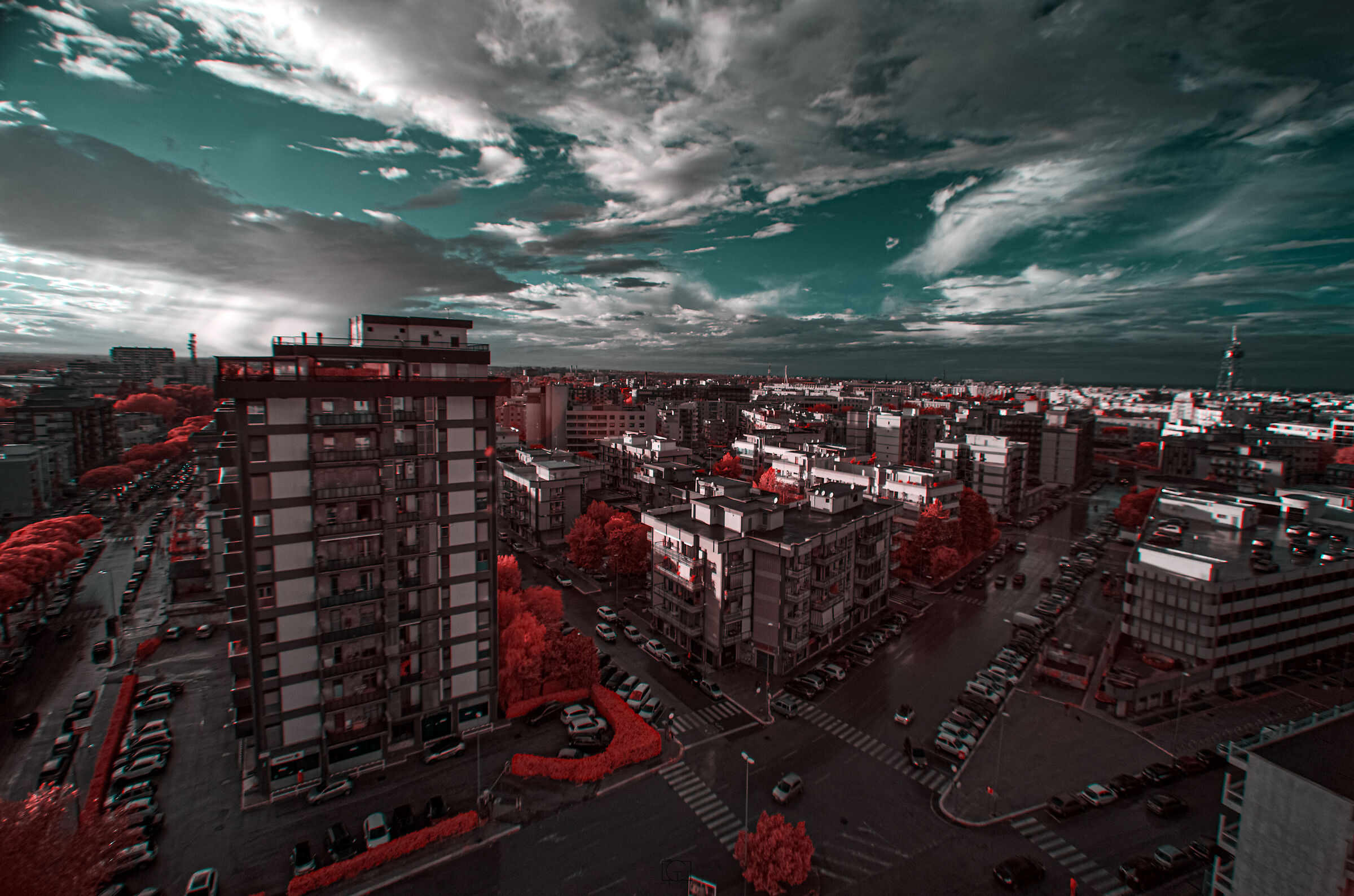 Barinhattan sotto la pioggia a 550nm