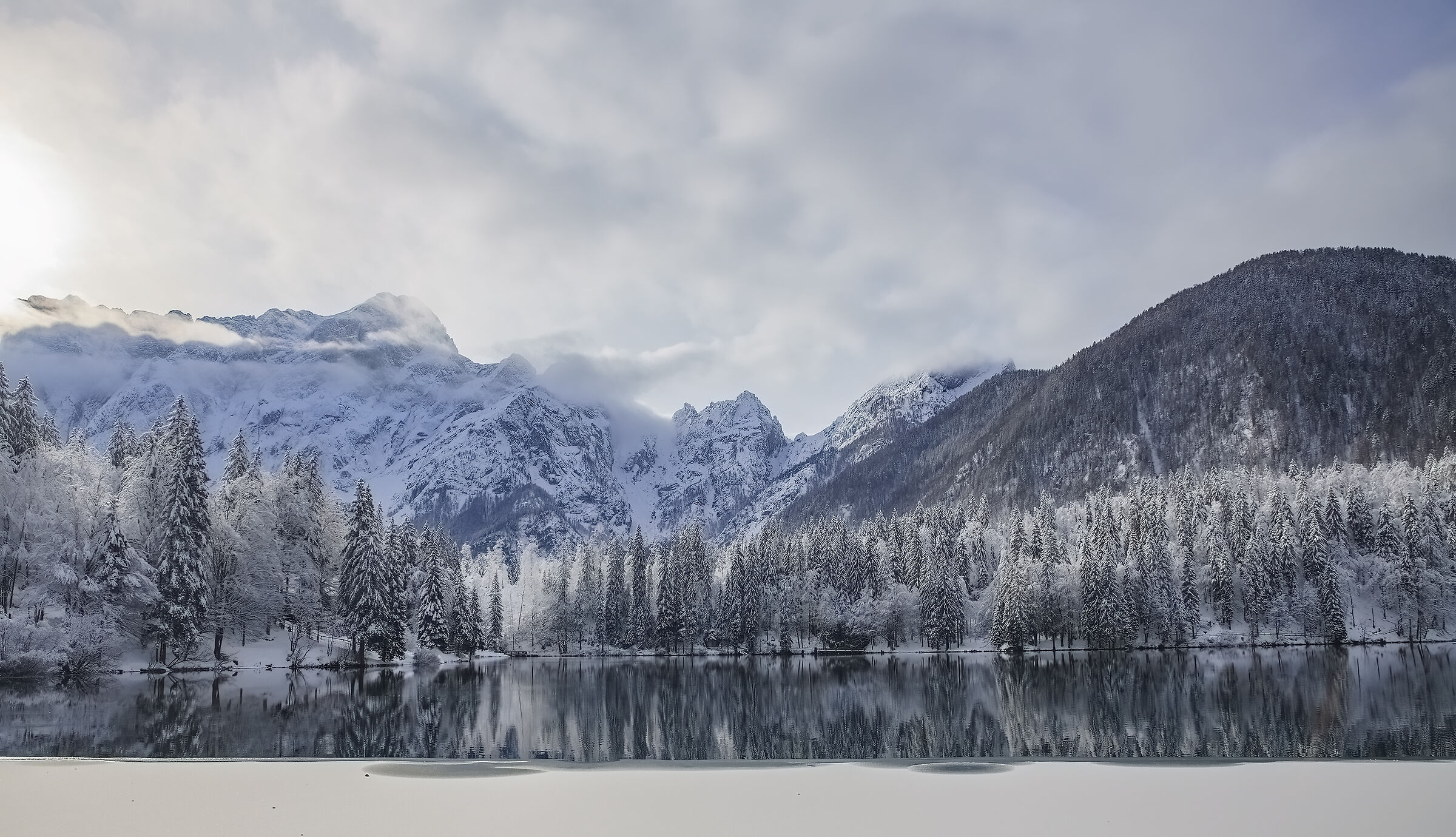 Lago inferiore di Fusine 14/12/2022