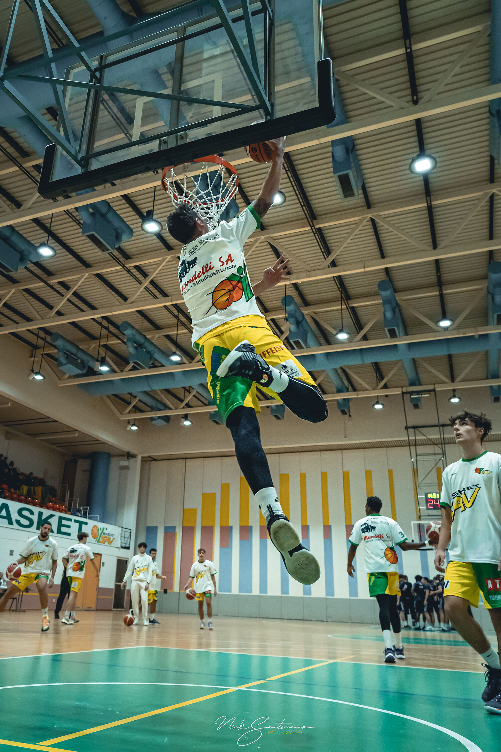 Basketball dunk