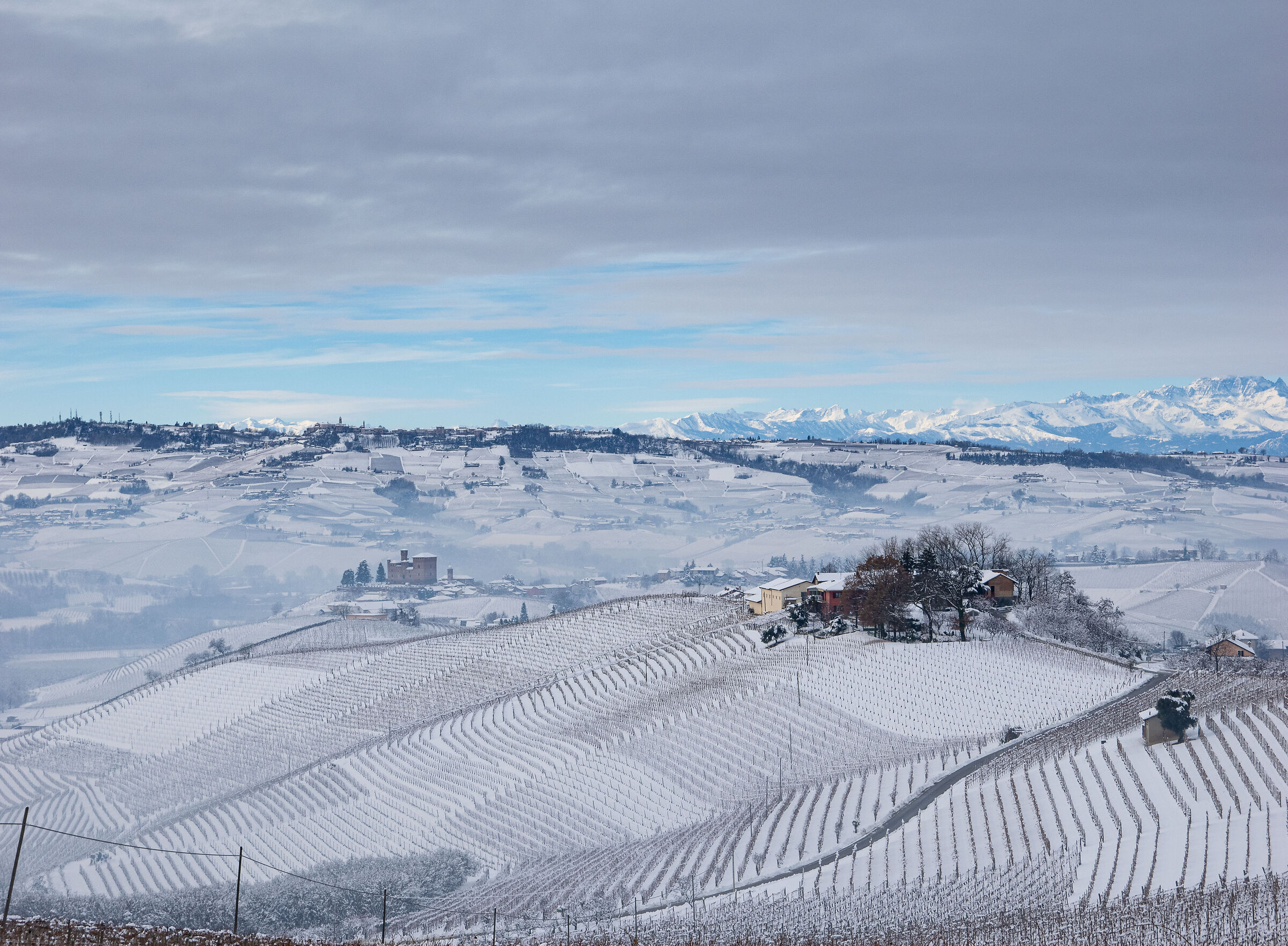 guardando a Ovest da Diano d'Alba