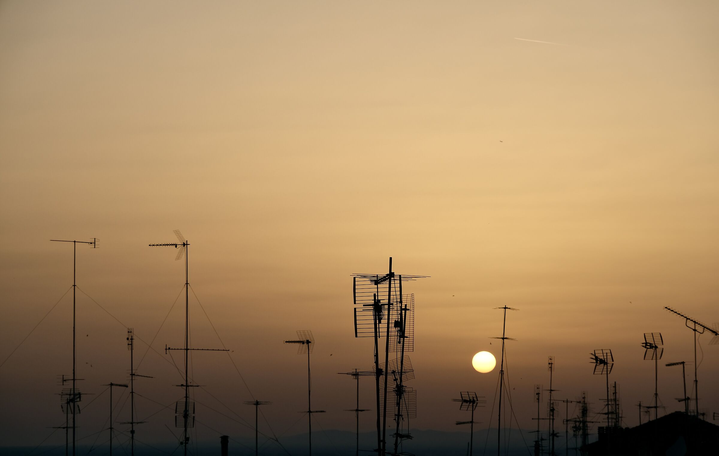 il tramonto delle antenne