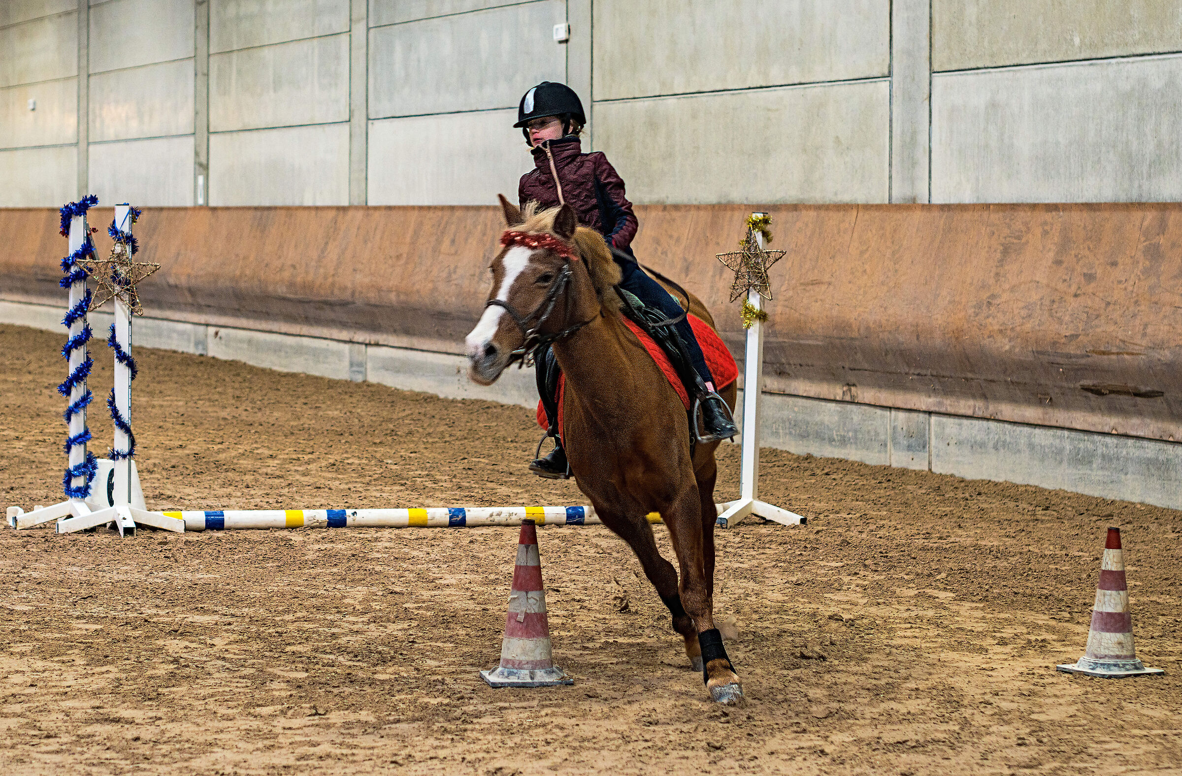 Granddaughter on horseback