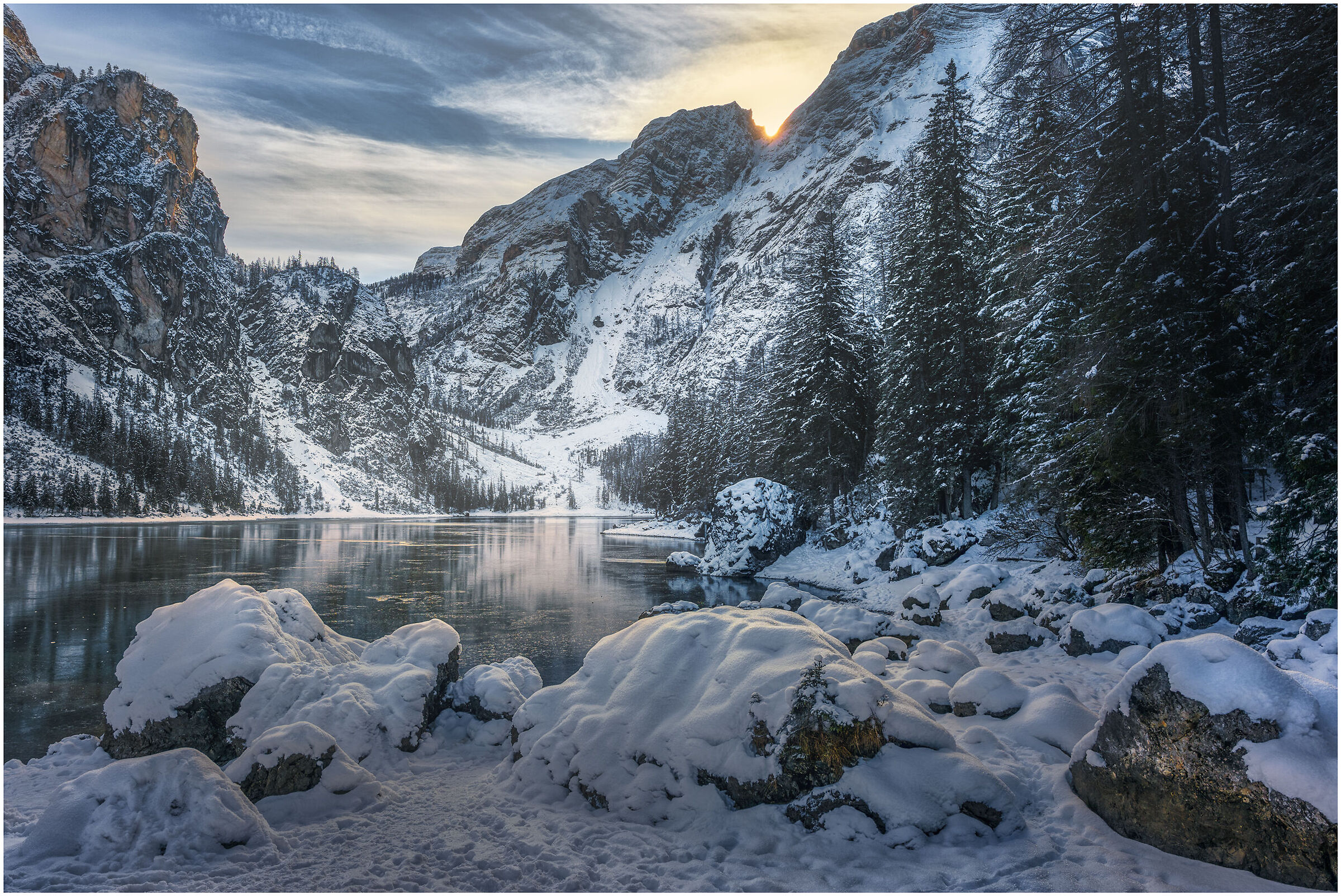 Braies, scorcio invernale