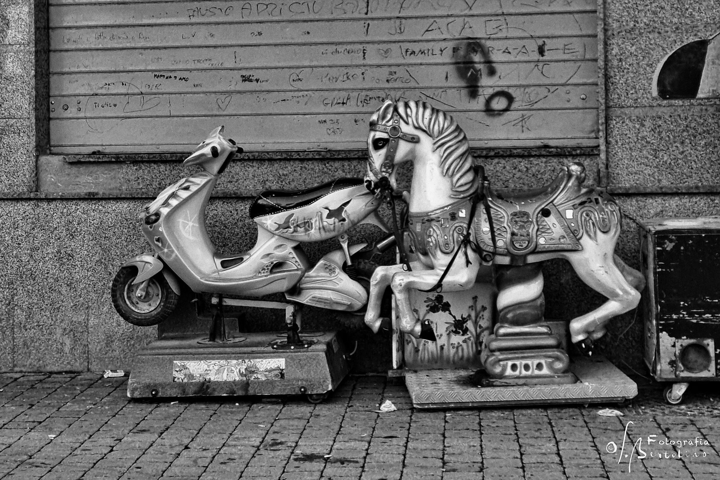 The carousels await better times...