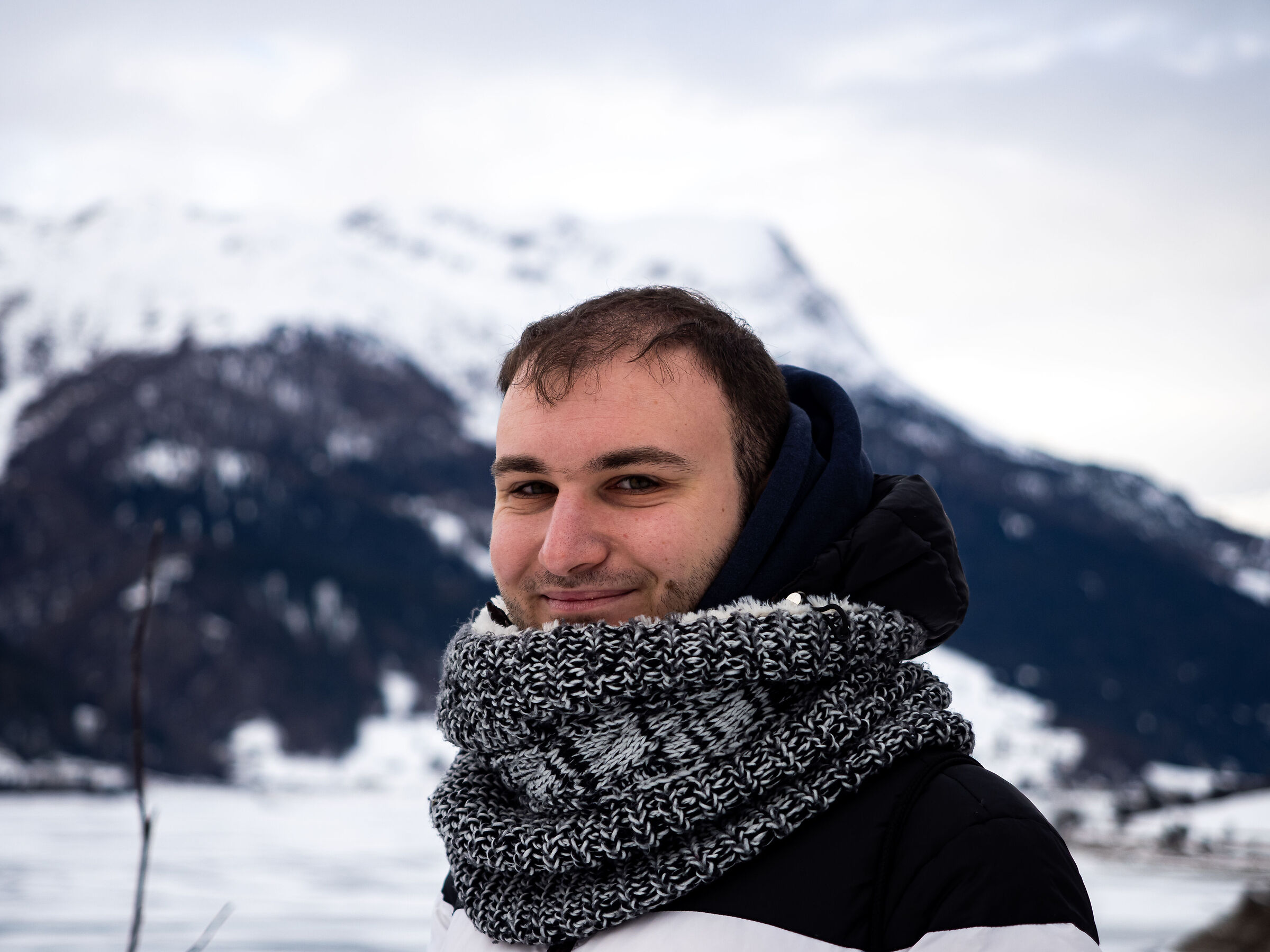 Portrait in the mountains