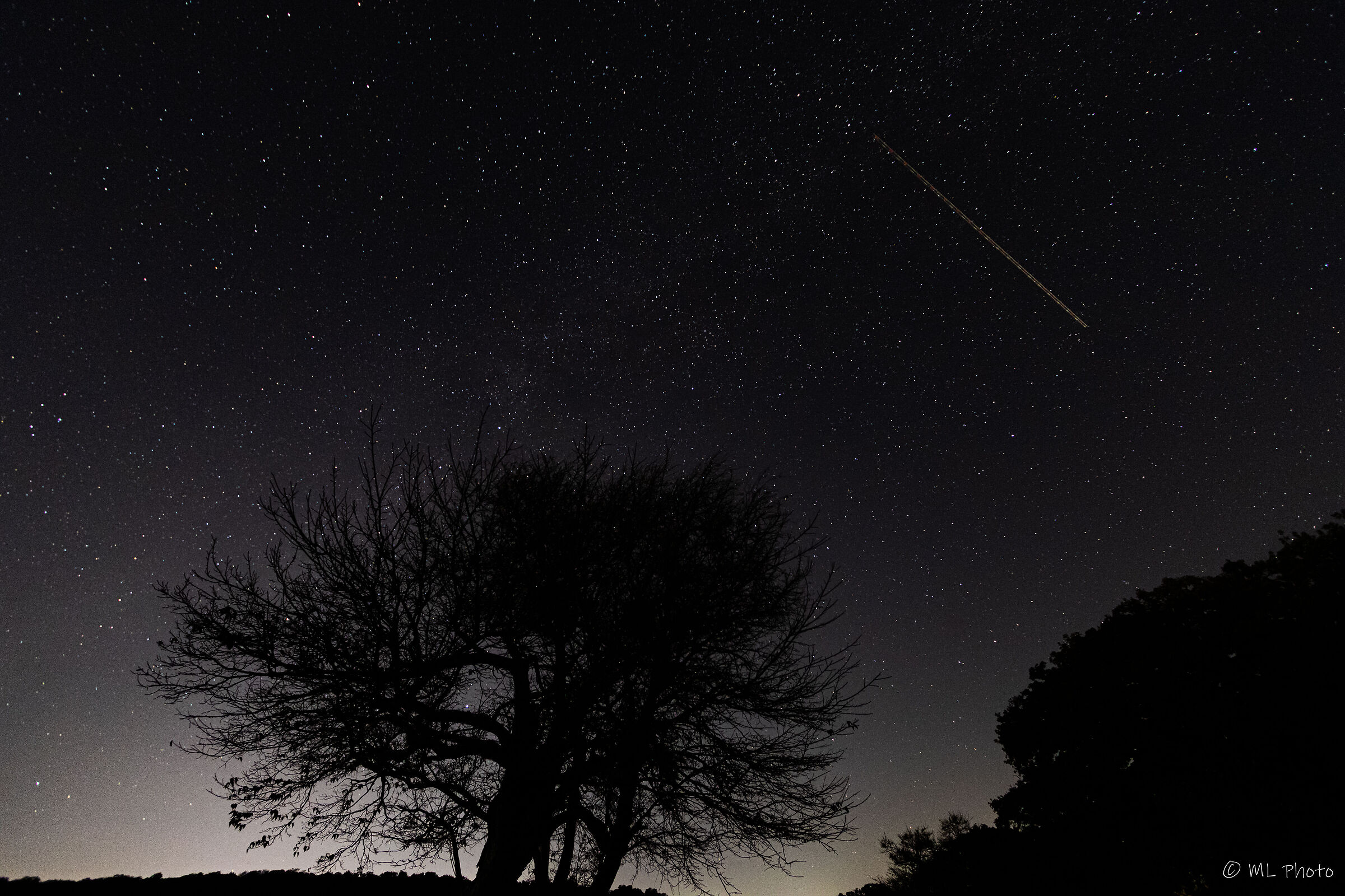 Texas Sky (with shooting star)