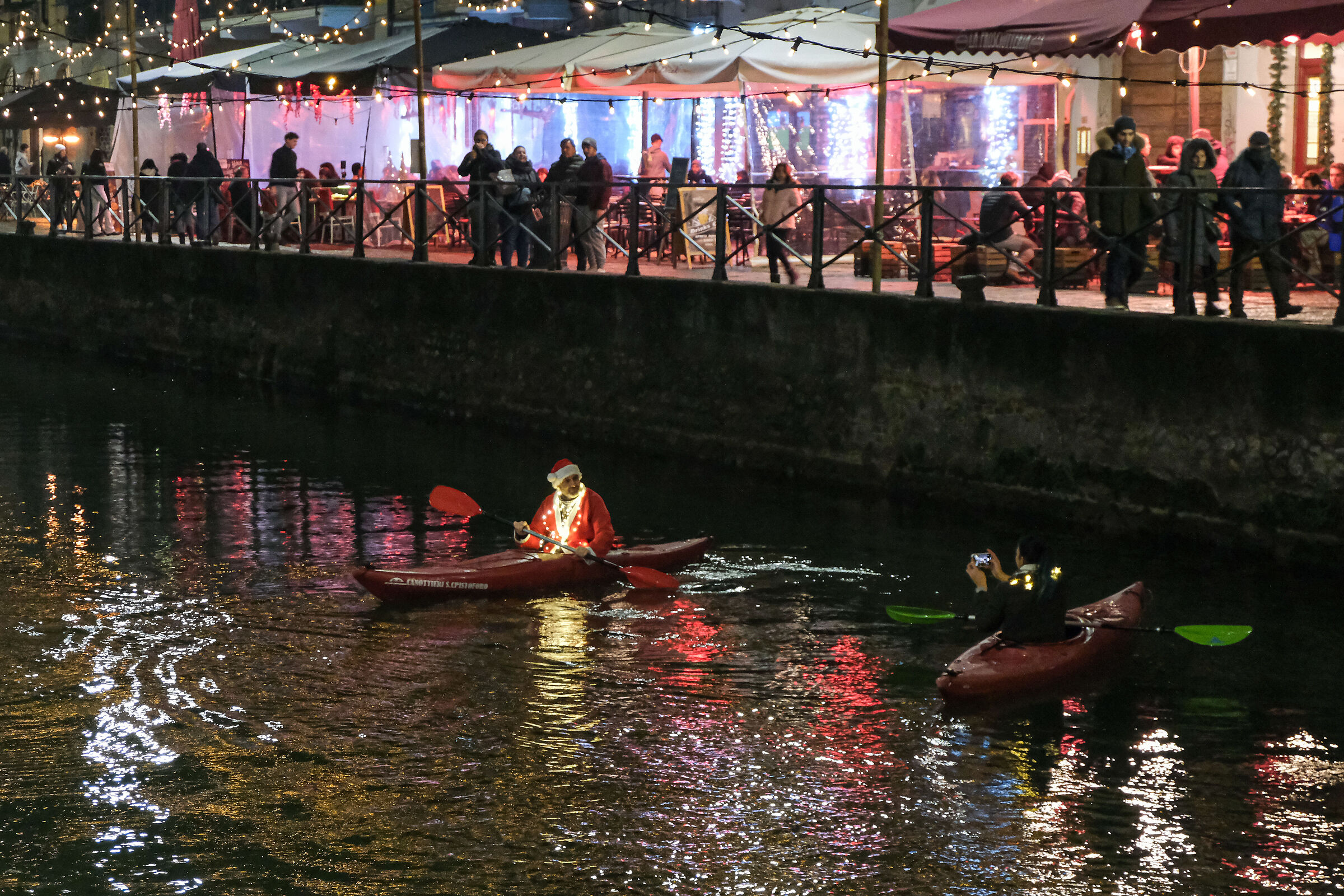 Santa Claus on the Navigli - Milan
