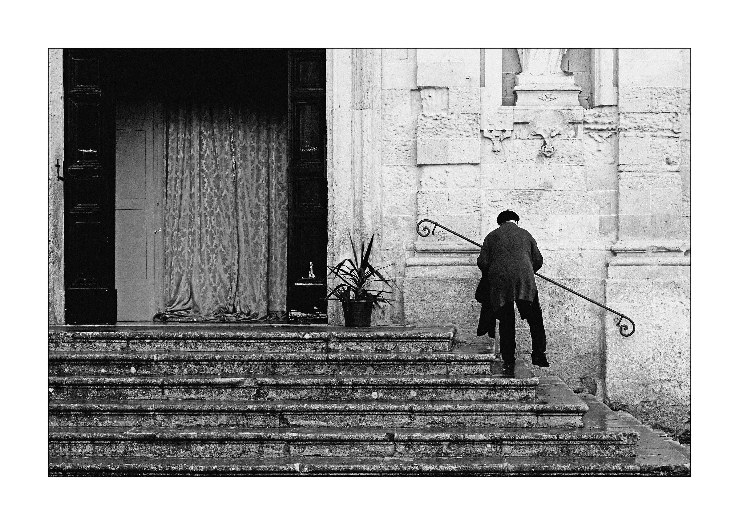 Dancing on the stairs