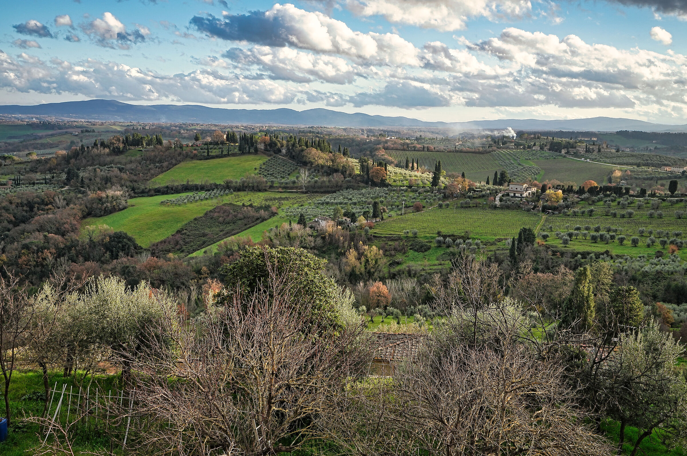 view from San Gimignano