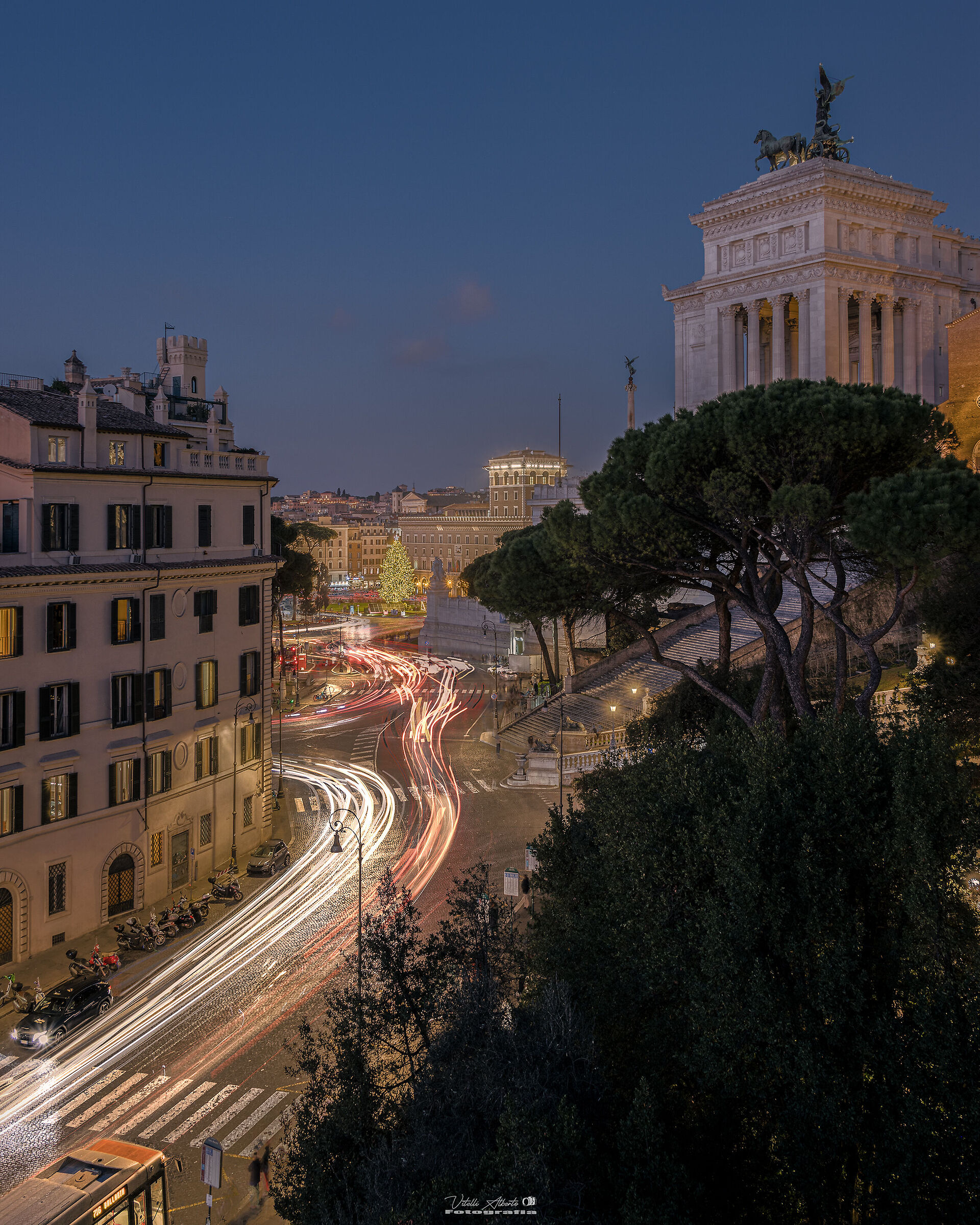 Piazza Venezia in Christmas style