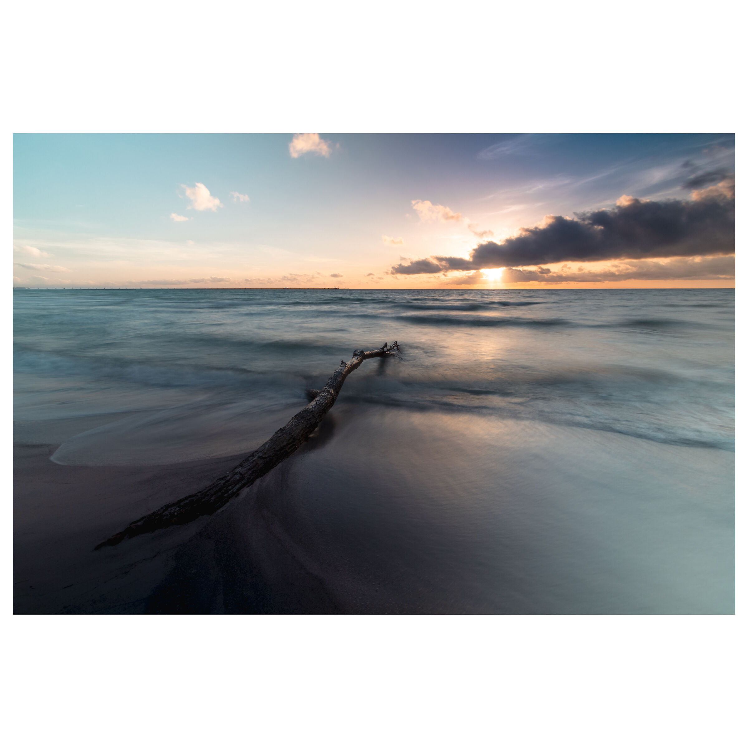 Tramonto alle spiagge bianche